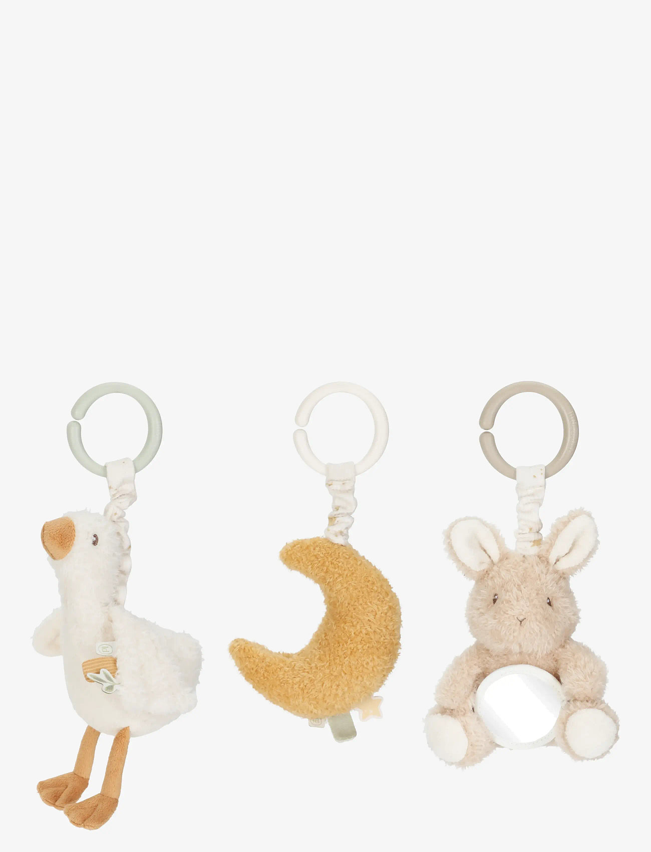 Little Dutch - Little Dutch - Pendants set of 3 GRS Newborn - barnevognslegetøj - white - 1