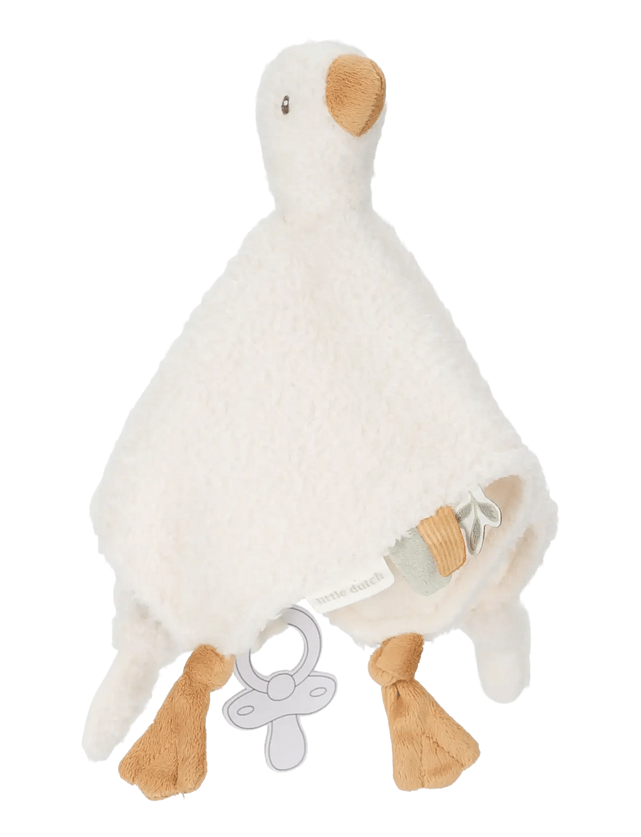 Little Dutch - Little Dutch - Cuddle cloth Baby Goose GRS Newborn - kosekluter - white - 0