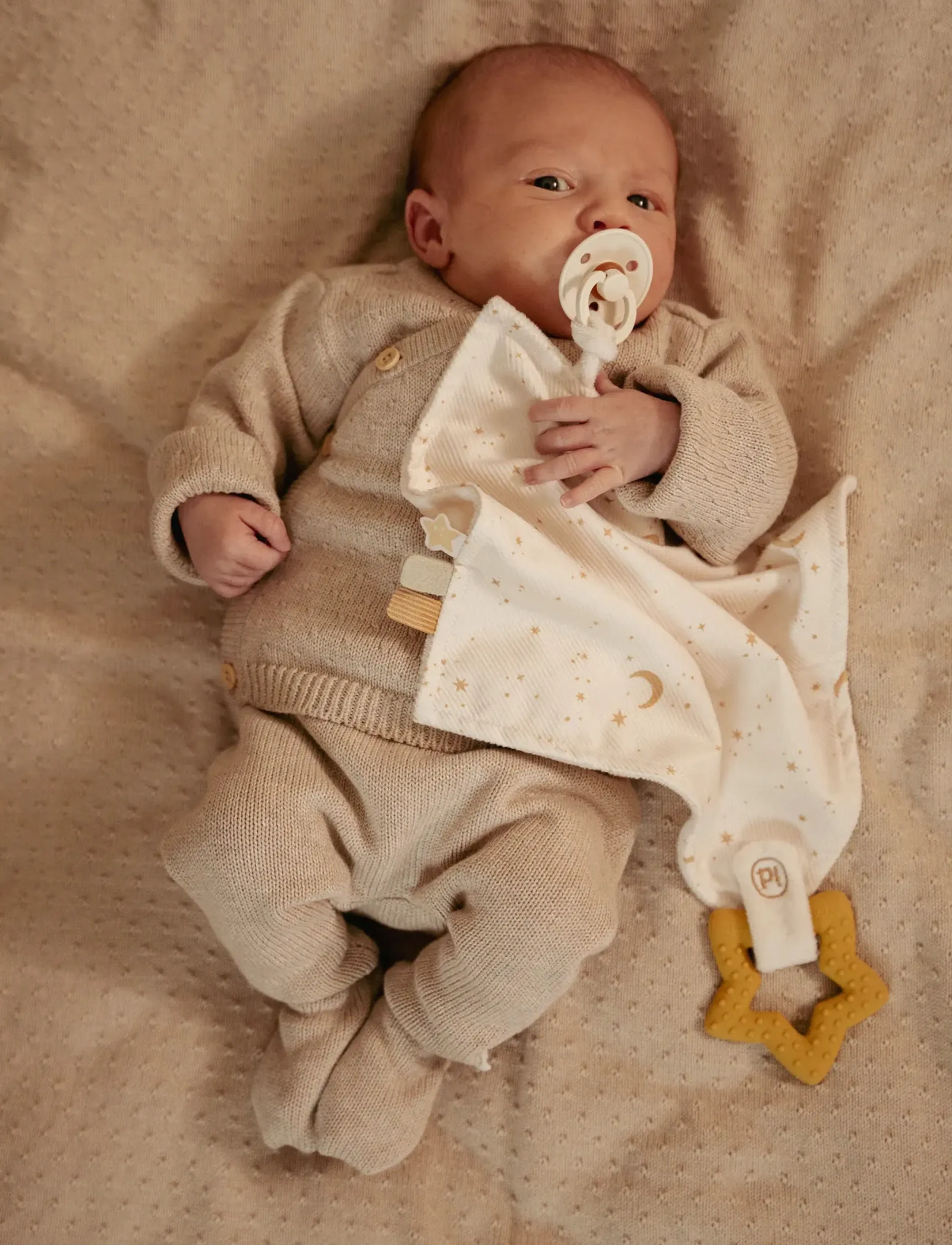 Little Dutch Little Dutch - Cuddle Cloth With Teether, One Size, White, Babysøvn > Nusseklude, Børn