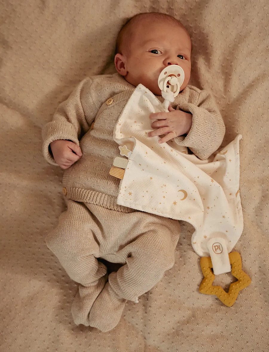 Little Dutch - Little Dutch - Cuddle cloth with teether - snuttefiltar - white - 0