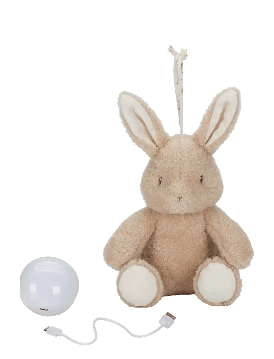 Little Dutch - Little Dutch - Soft night light with sounds Baby Bunny GRS Newborn - nattlamper - brown - 1