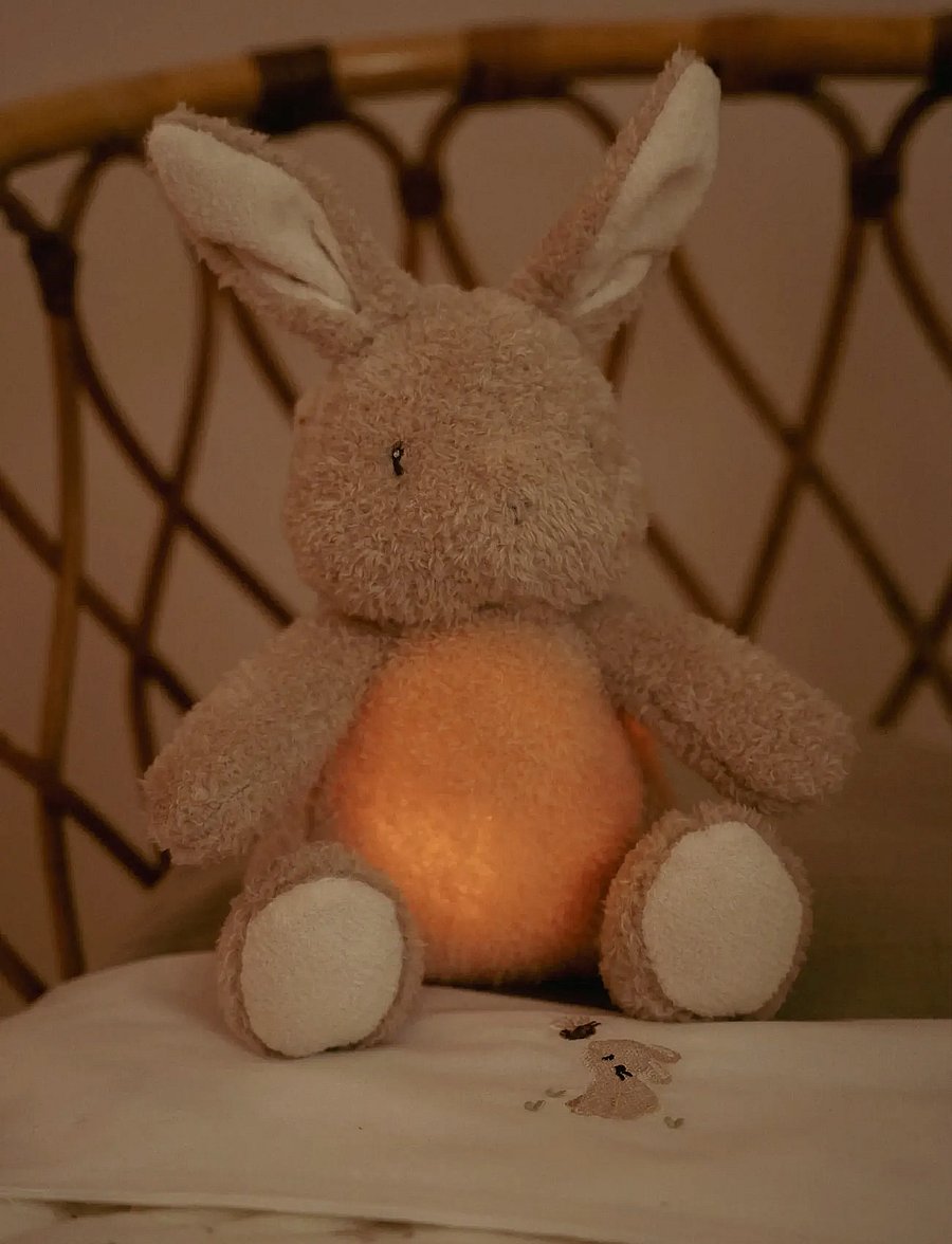 Little Dutch - Little Dutch - Soft night light with sounds Baby Bunny GRS Newborn - nattlamper - brown - 0