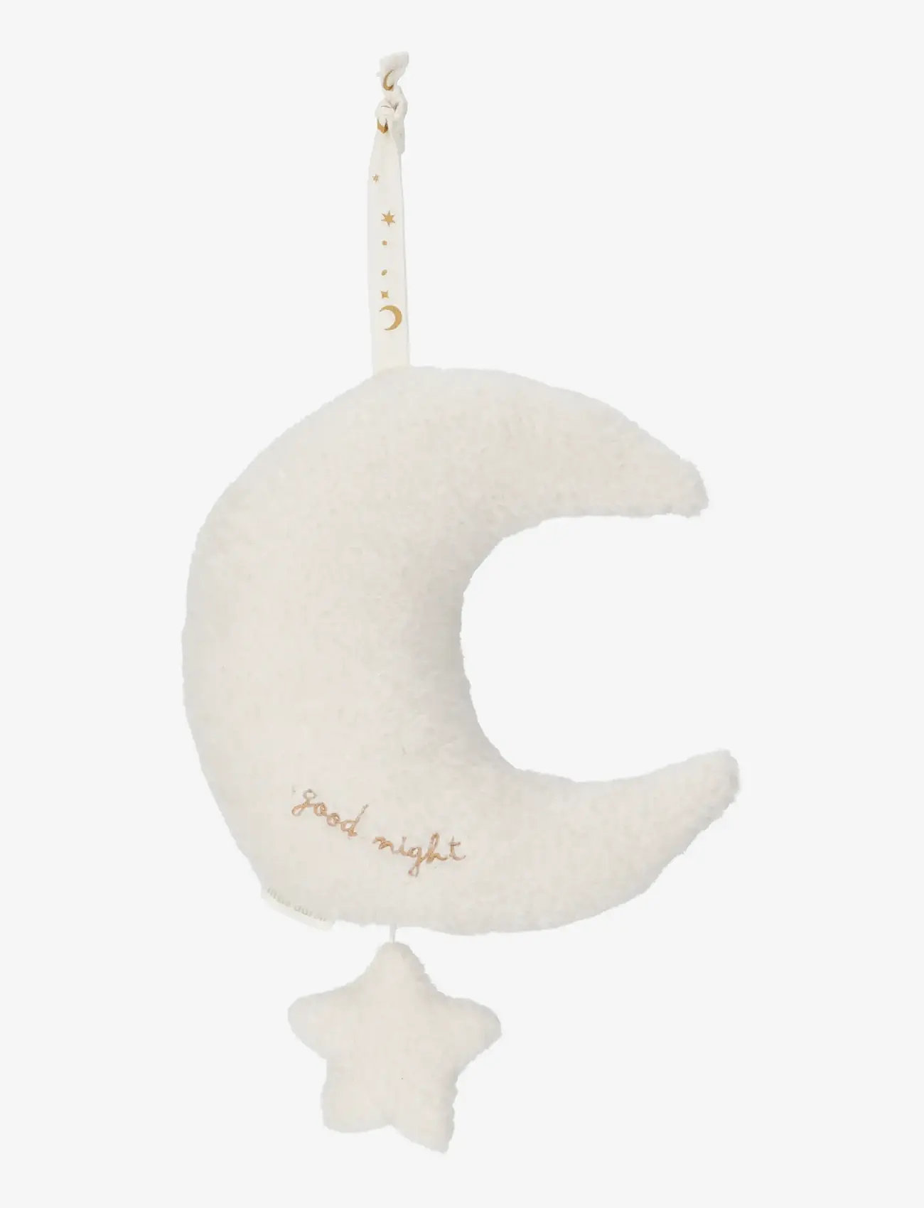 Little Dutch - Little Dutch - Music box moon with star GRS Newborn - musikalske plysdyr - white - 1