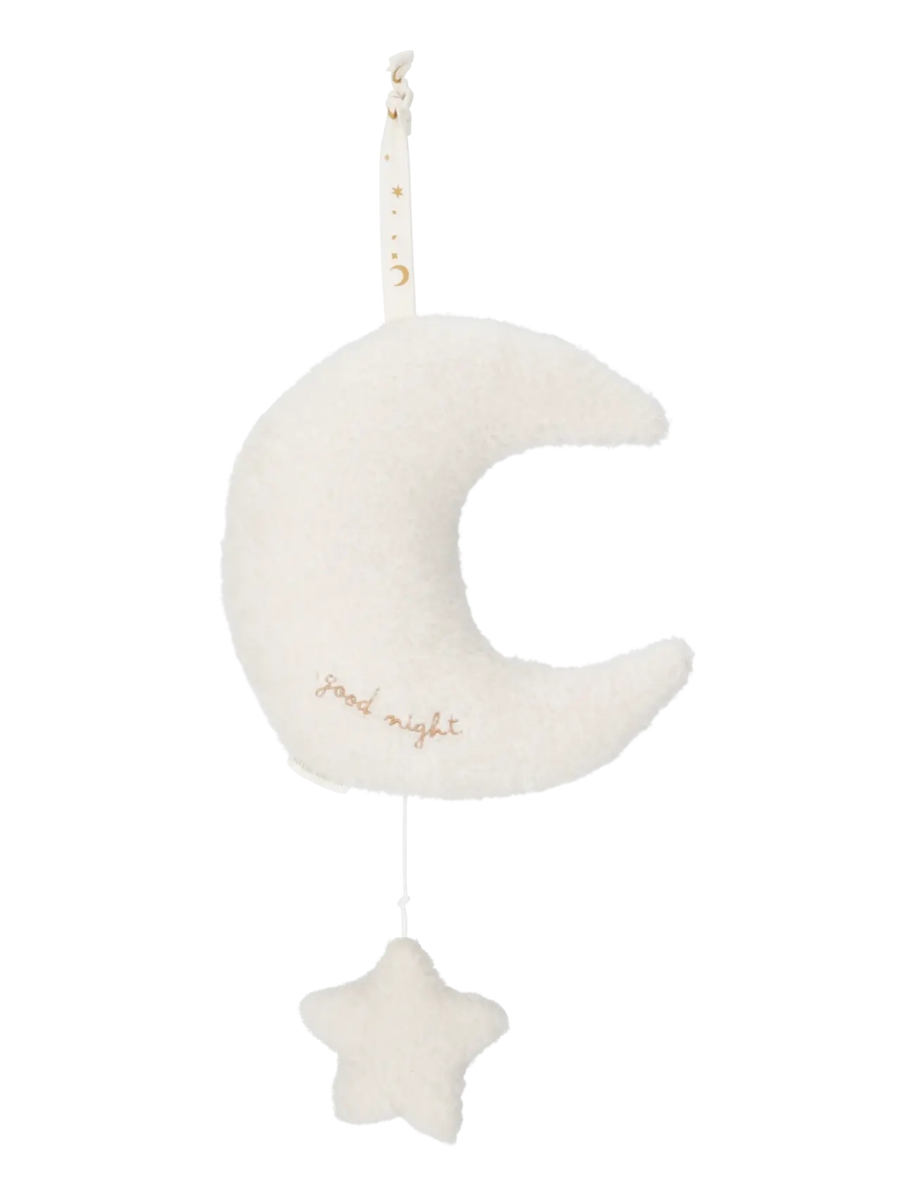 Little Dutch - Little Dutch - Music box moon with star GRS Newborn - musikalske plysdyr - white - 2