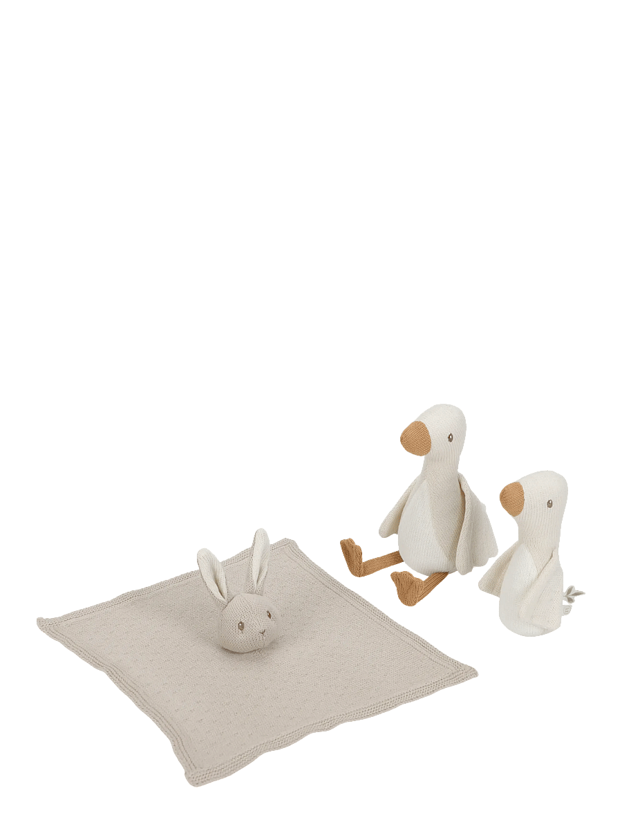 Little Dutch - Little Dutch - Knitted giftset Newborn Naturals GRS - white - 0