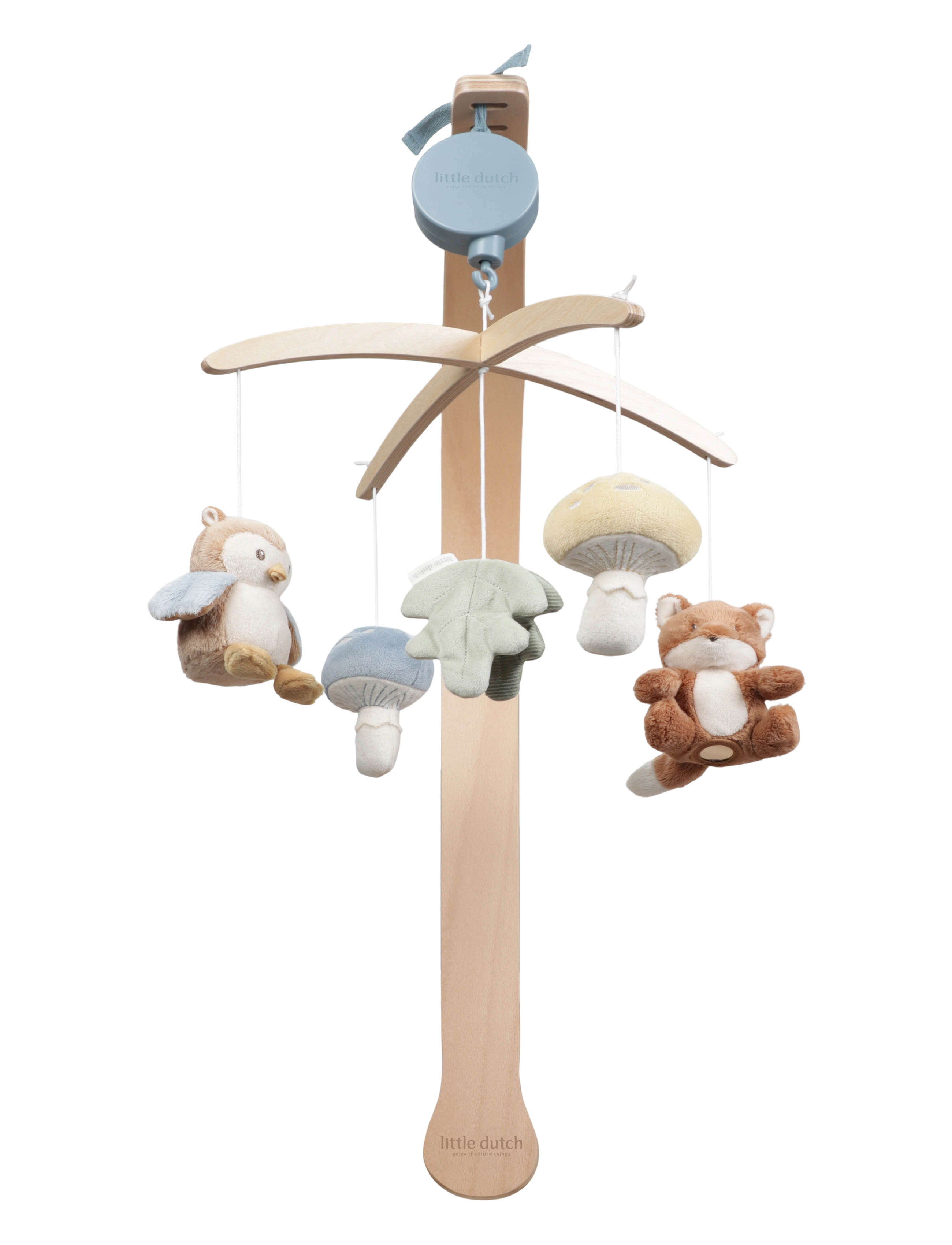 Little Dutch - Little Dutch Wooden music mobile Forest Friends FSC - sengetid - blue - 1