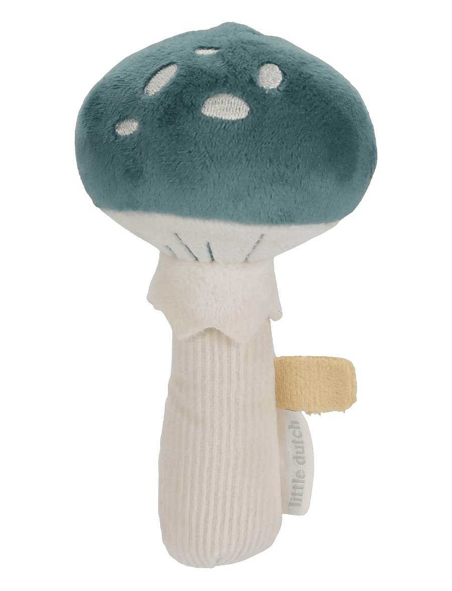 Little Dutch - Little Dutch Rattle Mushroom Forest Friends GRS - rangler - blue - 0