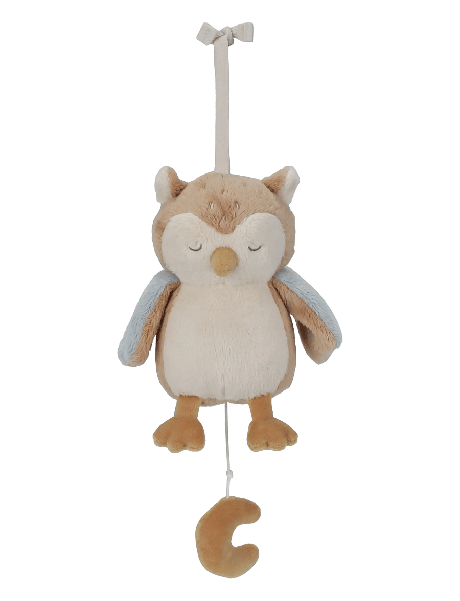 Little Dutch - Music box Owl Forest Friends - blue - 0