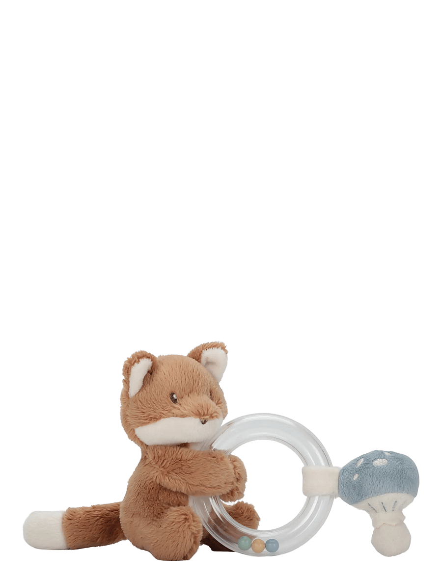 Little Dutch - Little Dutch Rattle ring Fox Forest Friends GRS - skallror - blue - 0
