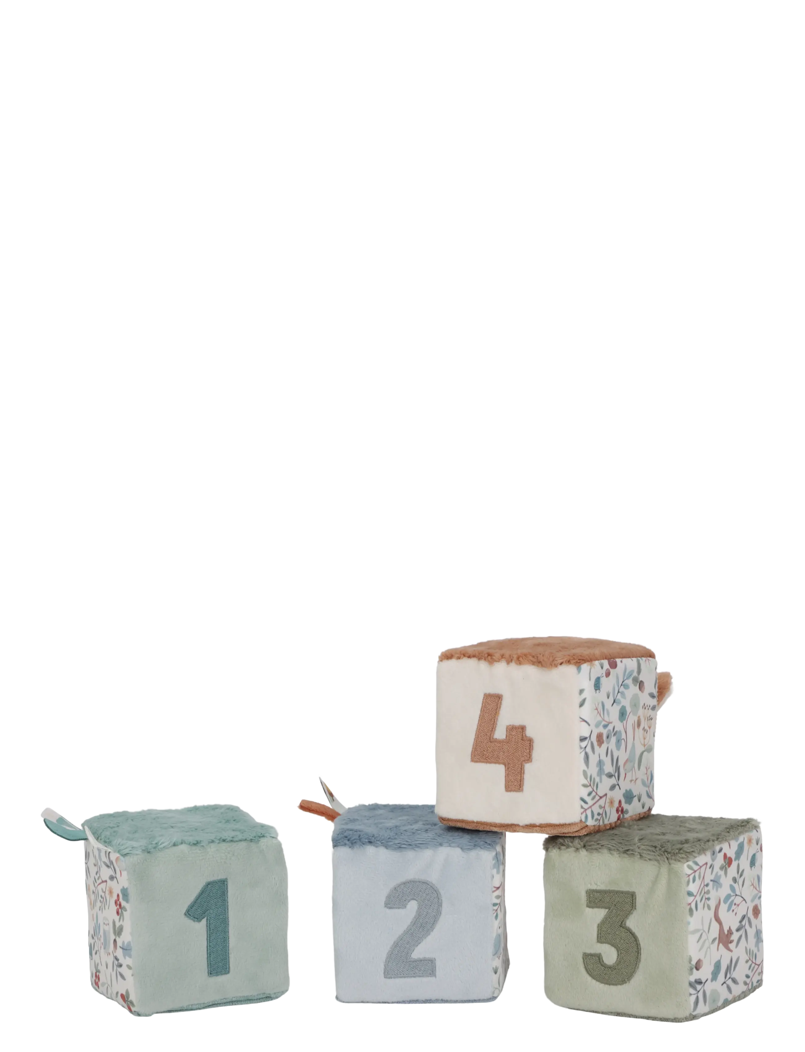Little Dutch - 4 Soft Blocks Forest Friends - blue - 2