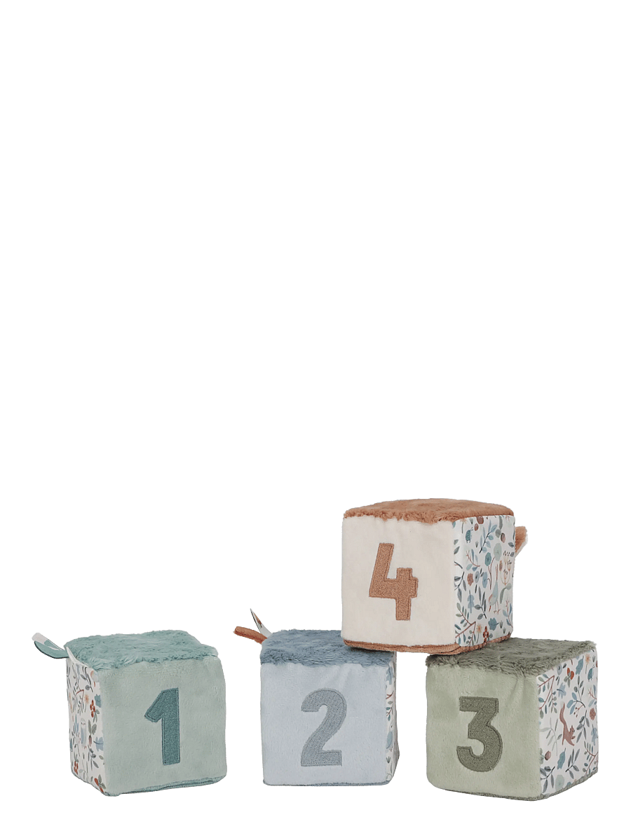 Little Dutch - 4 Soft Blocks Forest Friends - blue - 2