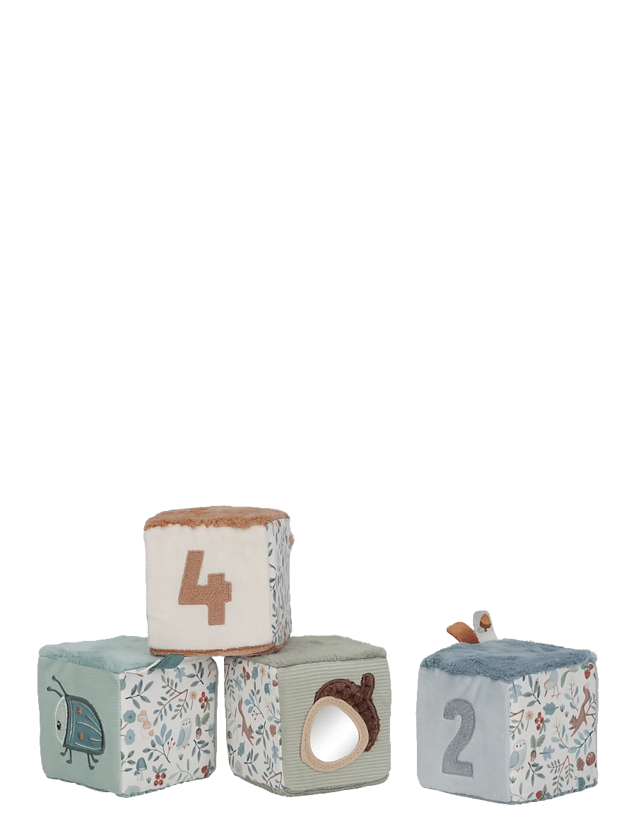 Little Dutch - 4 Soft Blocks Forest Friends - interaktiva leksaker - blue - 2