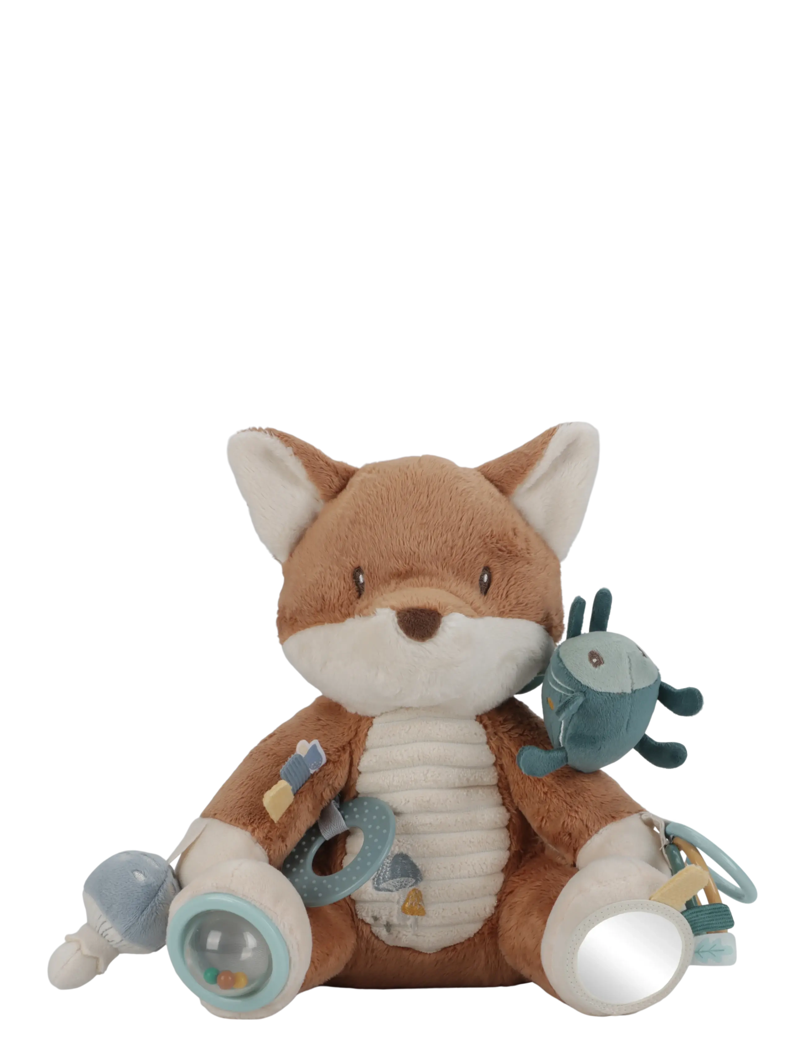 Little Dutch - Activity soft toy Fox - Forest Friends - tøjdyr - blue - 2