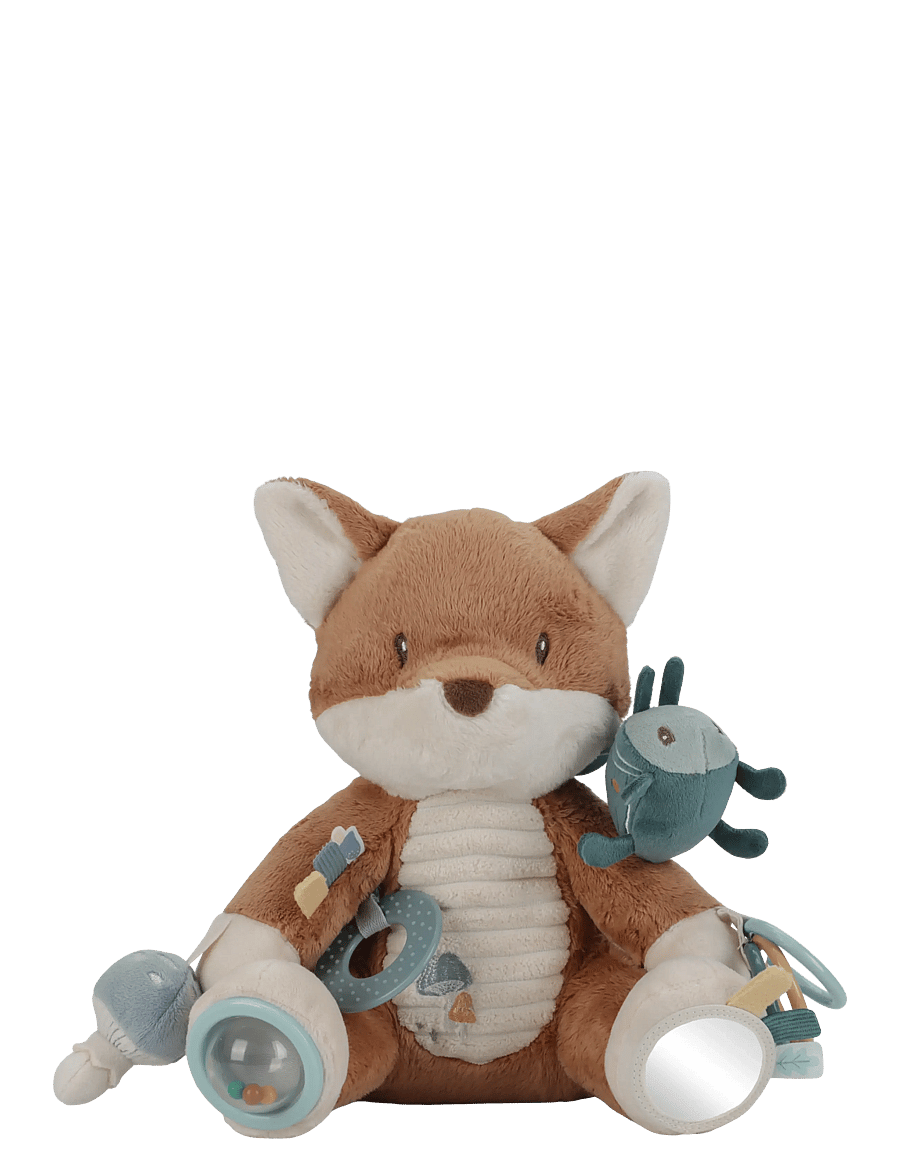 Little Dutch - Activity soft toy Fox - Forest Friends - tøjdyr - blue - 2