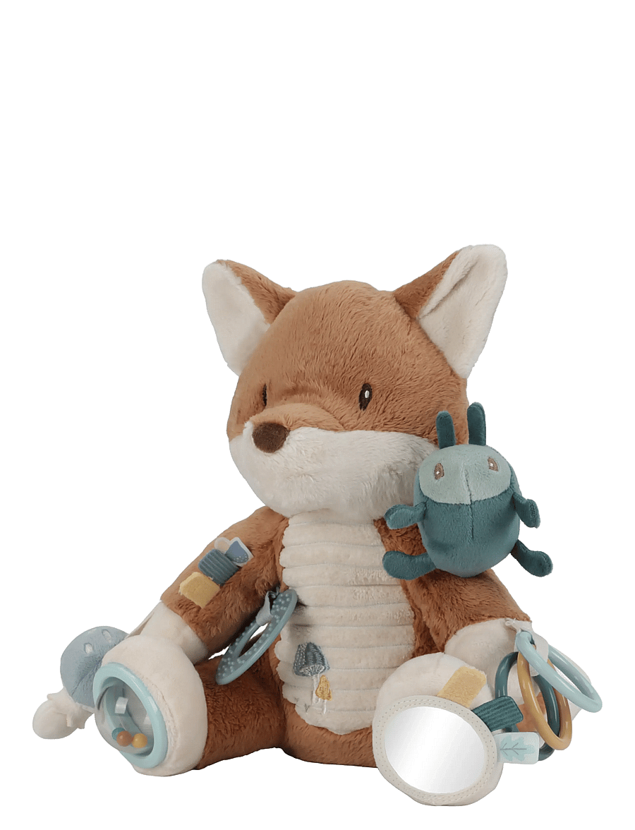 Little Dutch - Activity soft toy Fox - Forest Friends - blue - 2