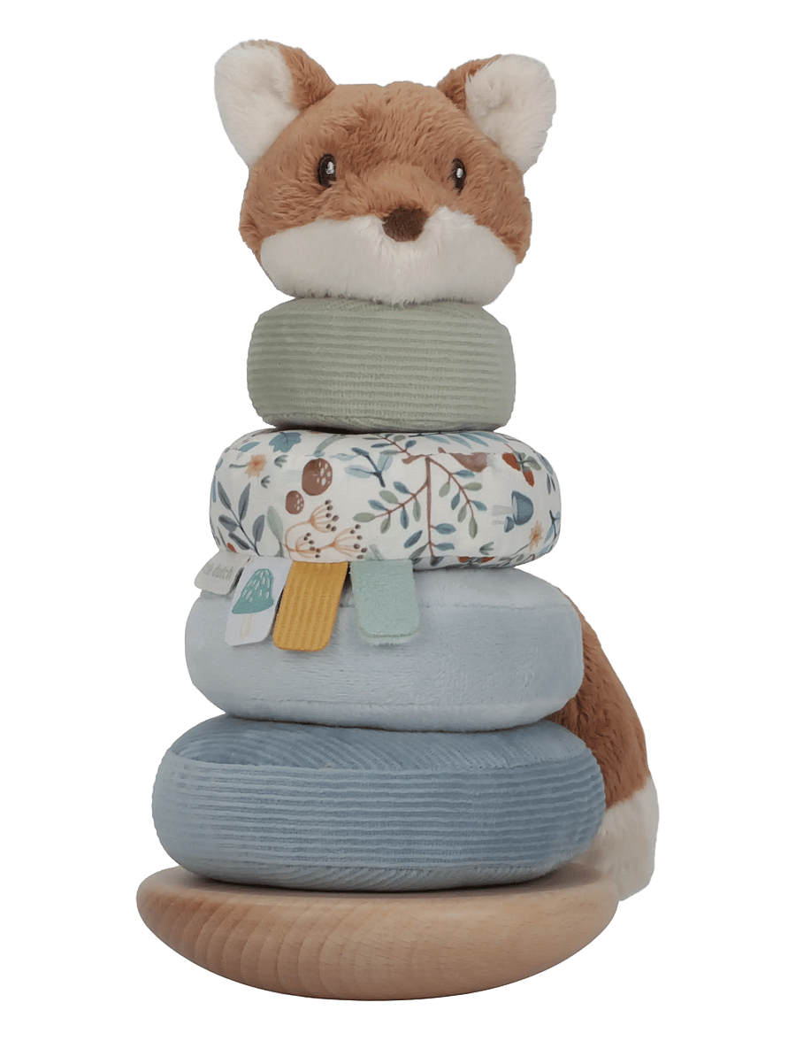 Little Dutch - Little Dutch Rocking Ring Stacker - Forest Friends FSC - stapelbare blokk - blue - 0