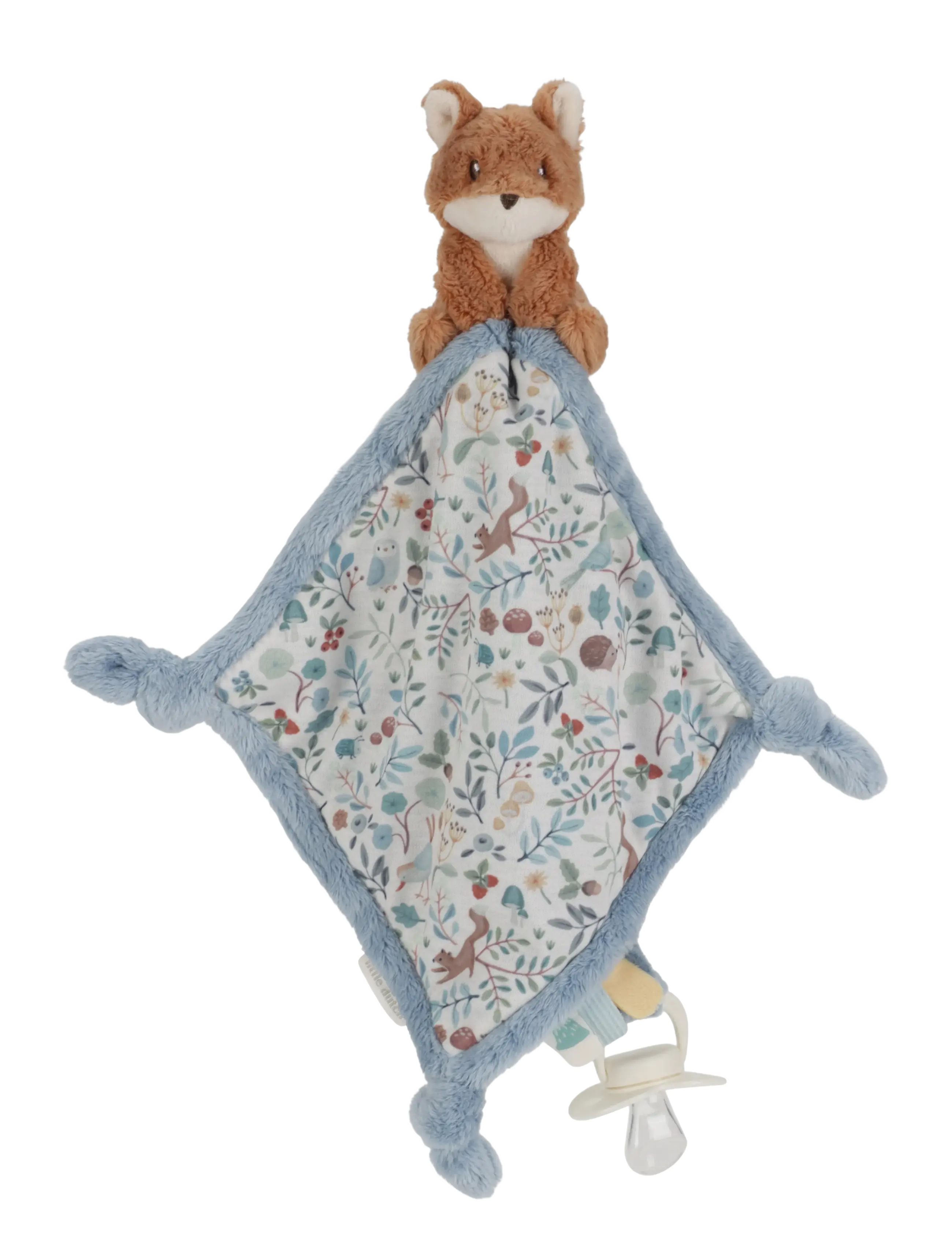 Little Dutch Little Dutch Cuddle cloth print fox Forest Friends GRS - 4 for 3 - BLUE / blue
