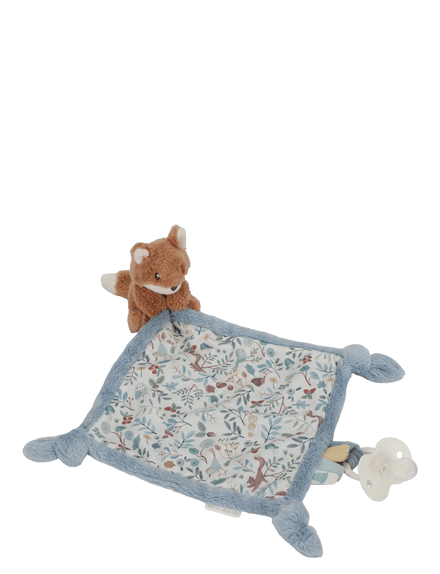 Little Dutch - Little Dutch Cuddle cloth print fox Forest Friends GRS - snuttefiltar - blue - 1