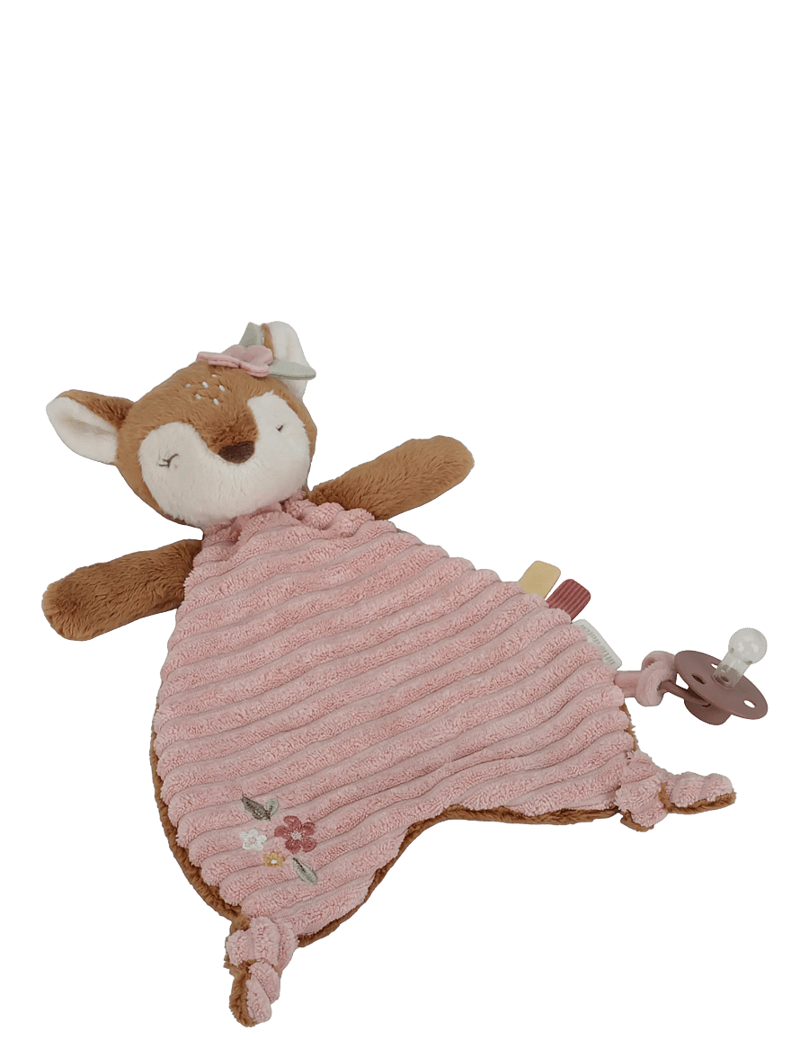 Little Dutch - Little Dutch Cuddle Cloth Deer Fairy Garden - snuttefiltar - pink - 0