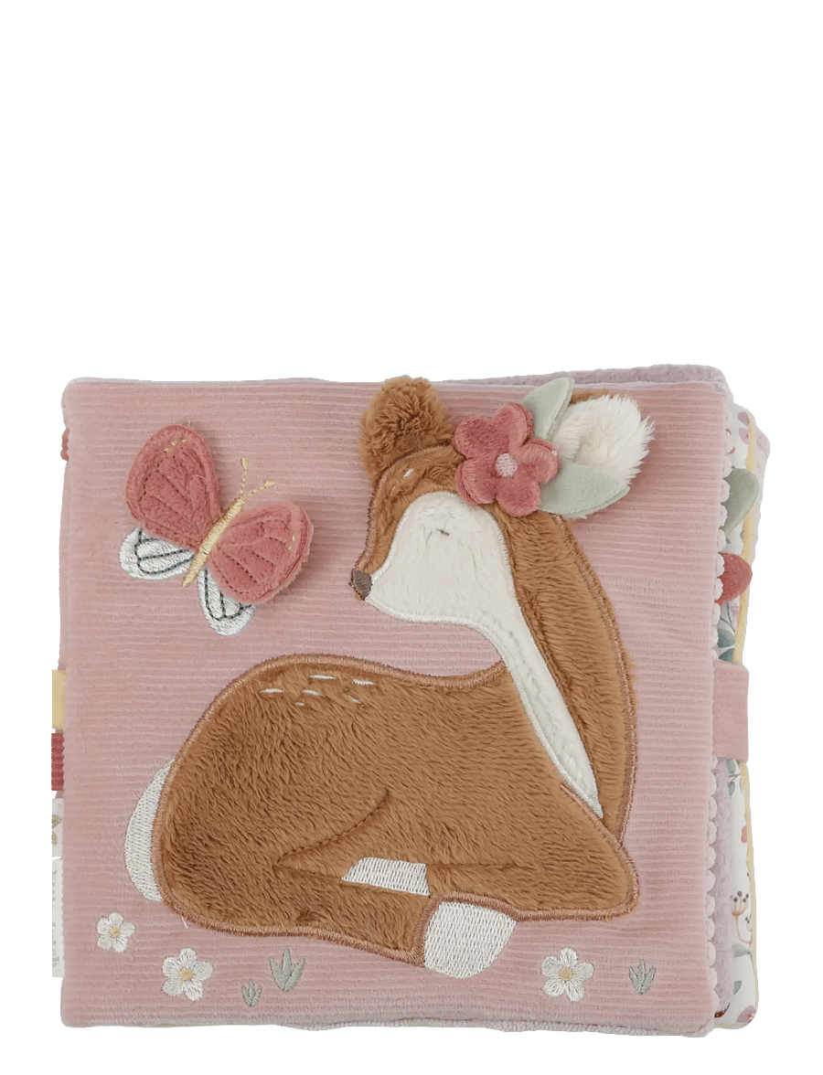 Little Dutch - Soft activity book Fairy Garden - babyböcker - pink - 0