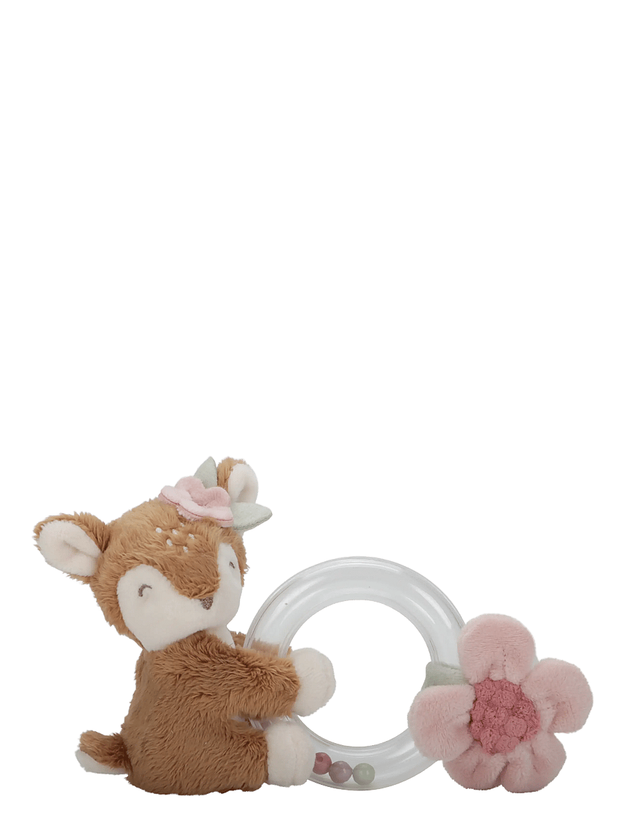 Little Dutch - Little Dutch Ring Rattle Deer Fairy Garden - rangler - pink - 0