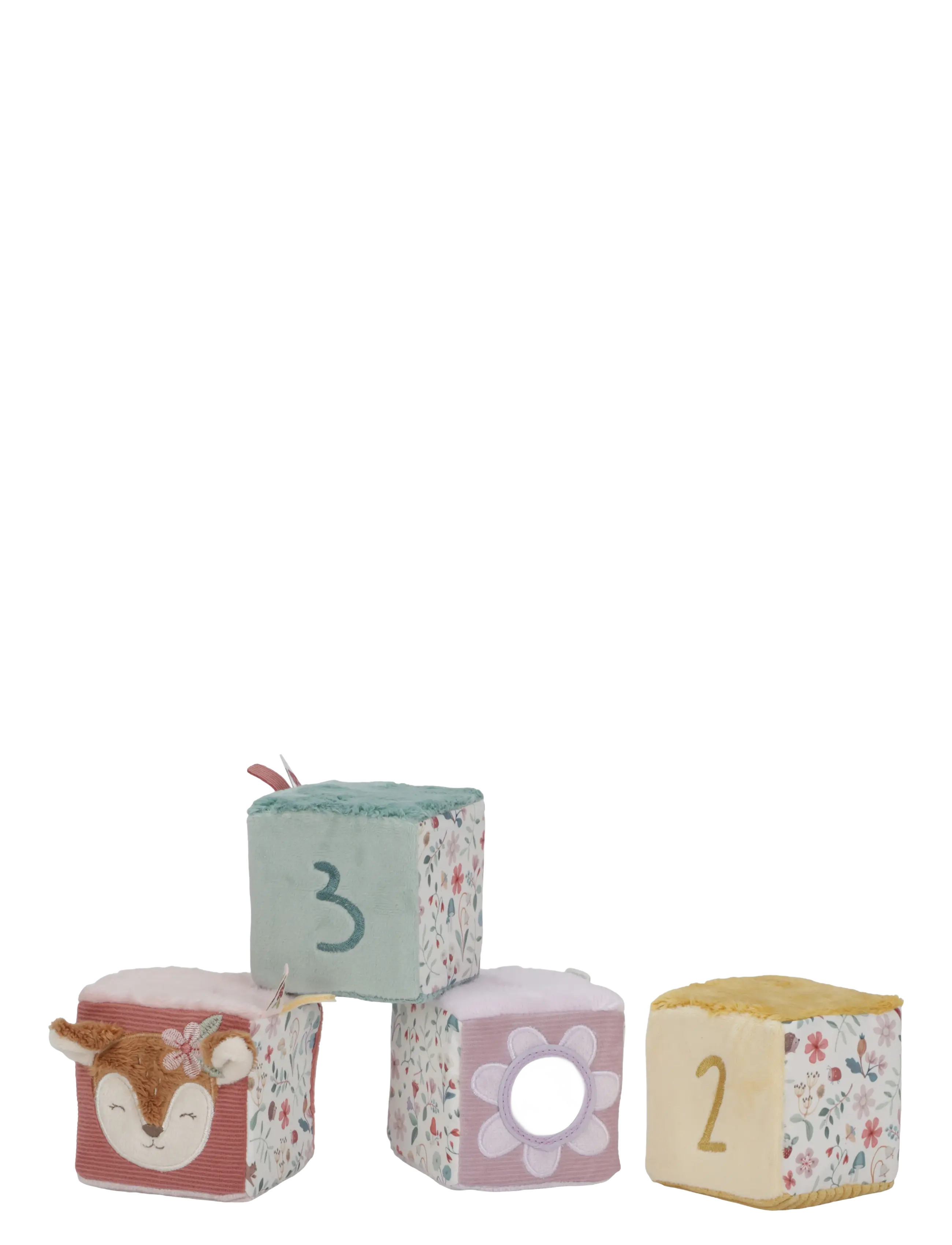 Little Dutch Little Dutch Soft Cubes Fairy Garden, One Size, Pink, Educational Legetøj > Stackable Blocks, Børn
