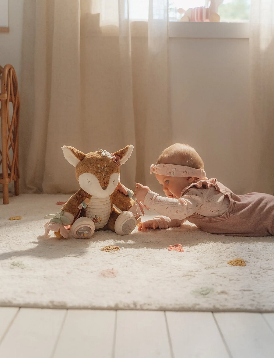 Little Dutch - Activity soft toy Deer Fairy Garden - mjukisdjur - pink - 0
