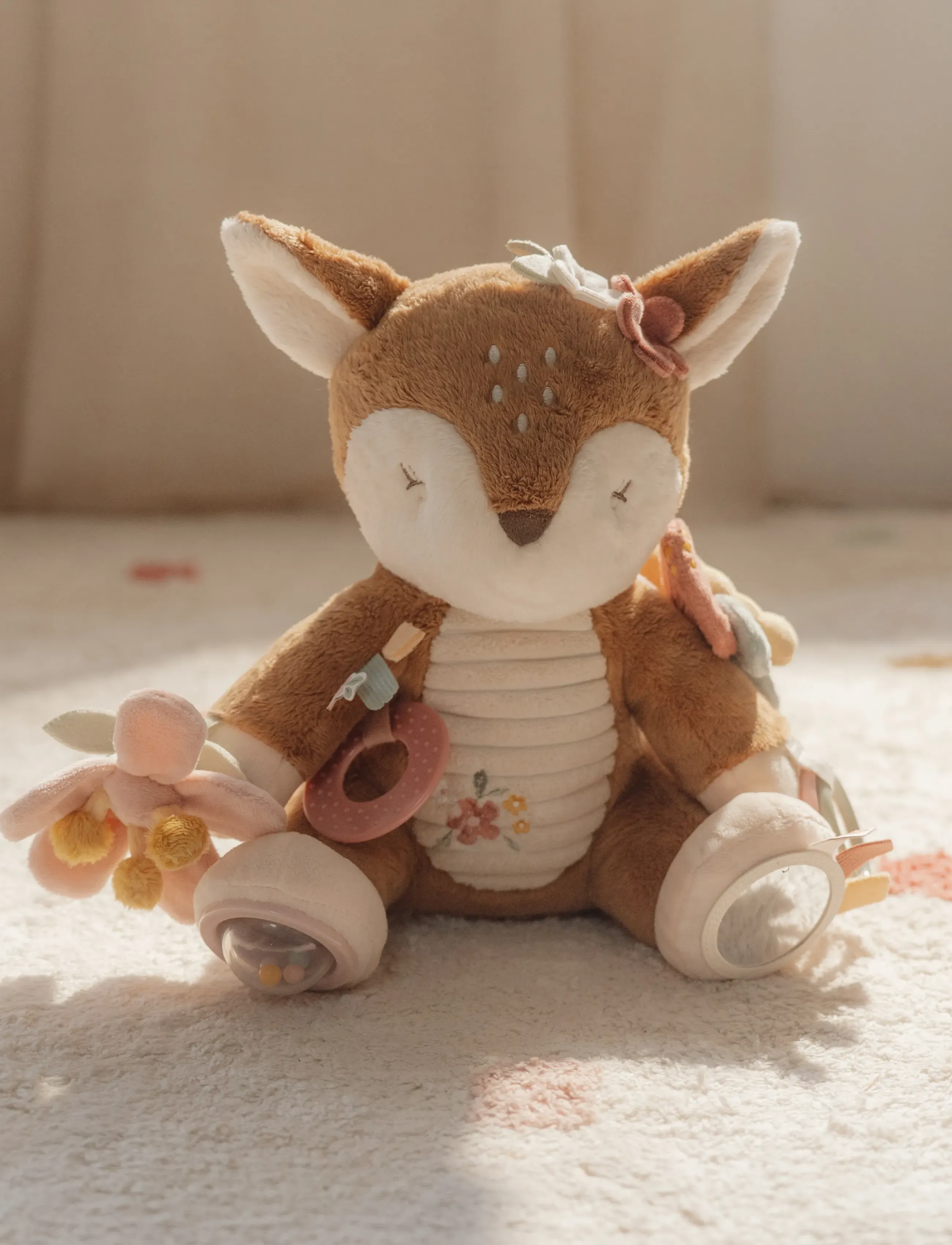 Little Dutch - Activity soft toy Deer Fairy Garden - mjukisdjur - pink - 3