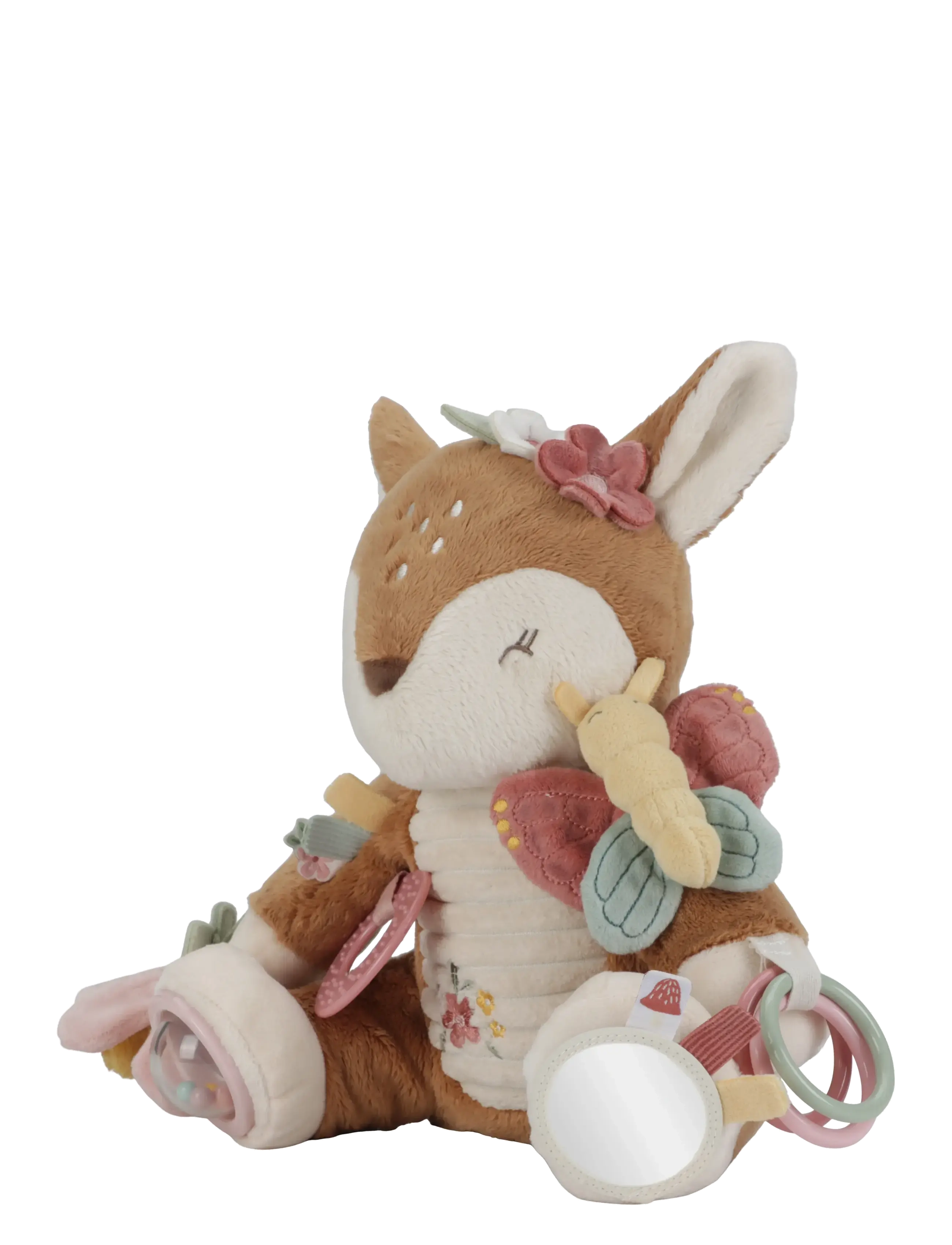 Little Dutch - Activity soft toy Deer Fairy Garden - tøjdyr - pink - 3