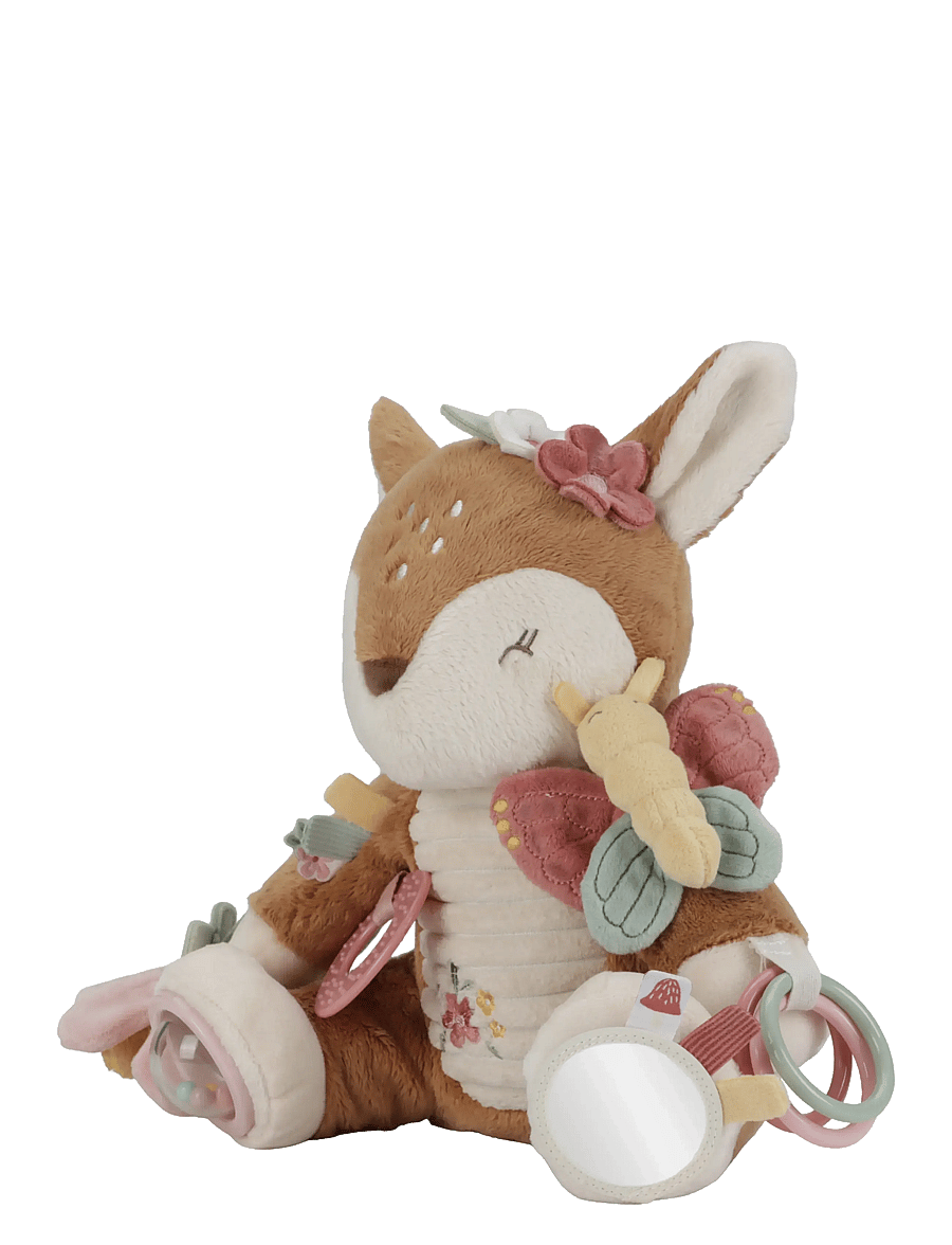 Little Dutch - Activity soft toy Deer Fairy Garden - tøjdyr - pink - 3