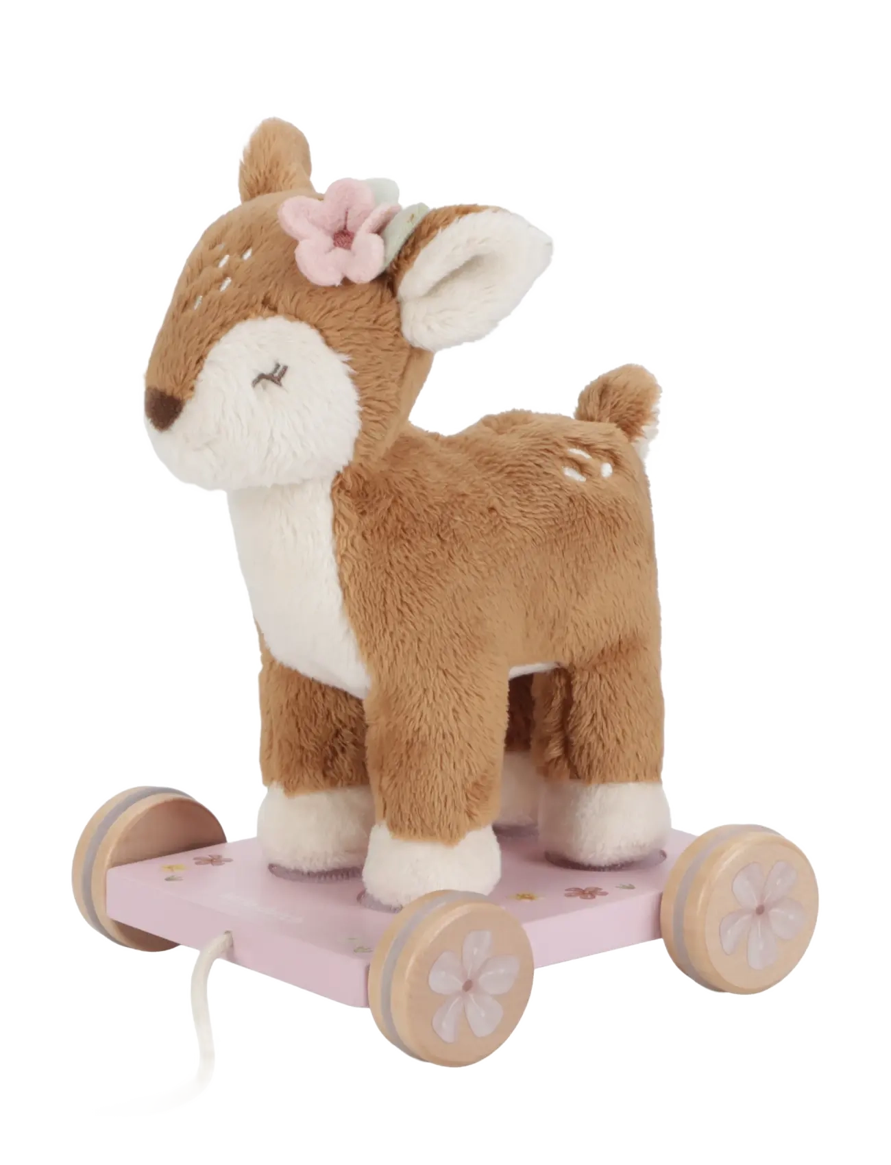 Little Dutch Little Dutch Pull Along Deer Fairy Garden - Dragleksaker - PINK / pink/rose