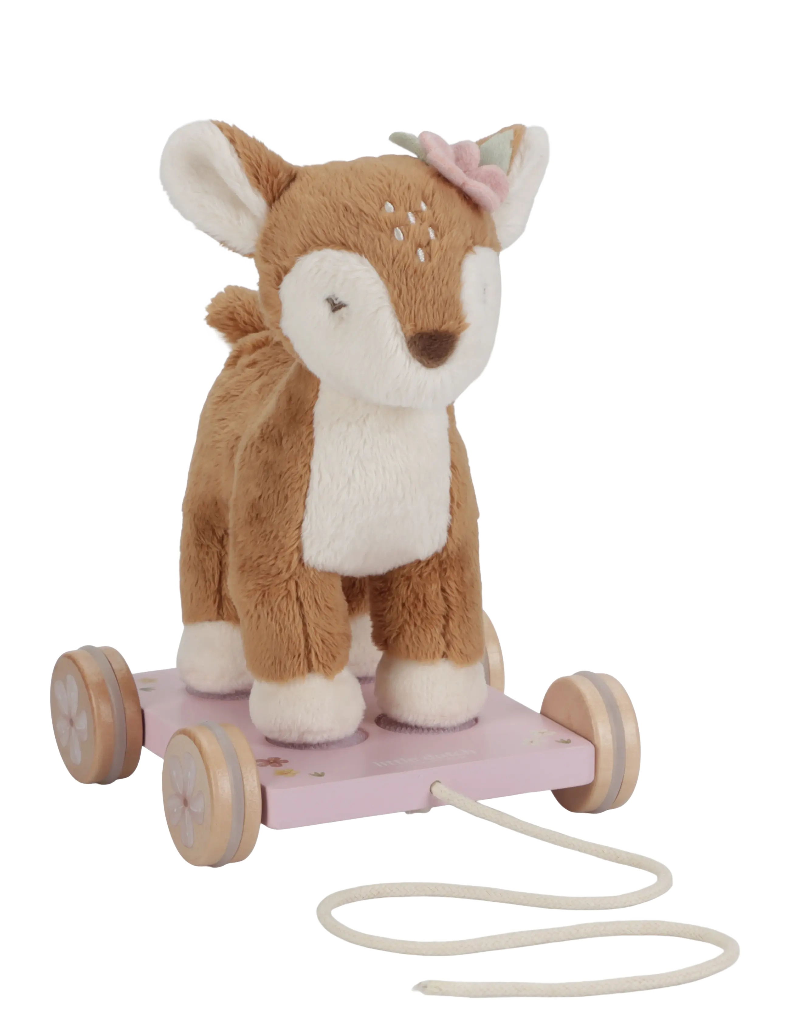 Little Dutch - Little Dutch Pull Along Deer Fairy Garden - draleker - pink - 1