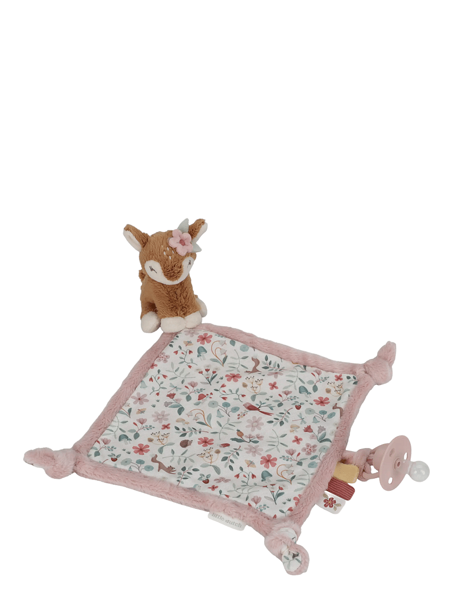 Little Dutch - Little Dutch Cuddle Cloth Fairy Garden - snuttefiltar - pink - 0