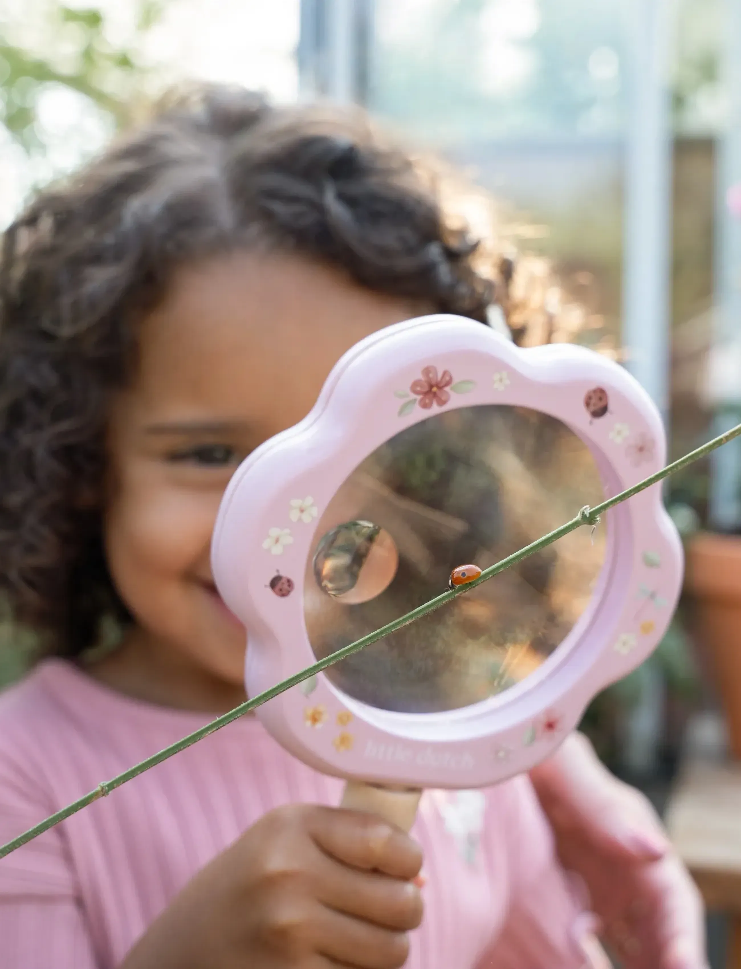 Little Dutch Magnifying Glass Fairy Garden, Børn, Experiments And Science, Pink, Str: ONE SIZE