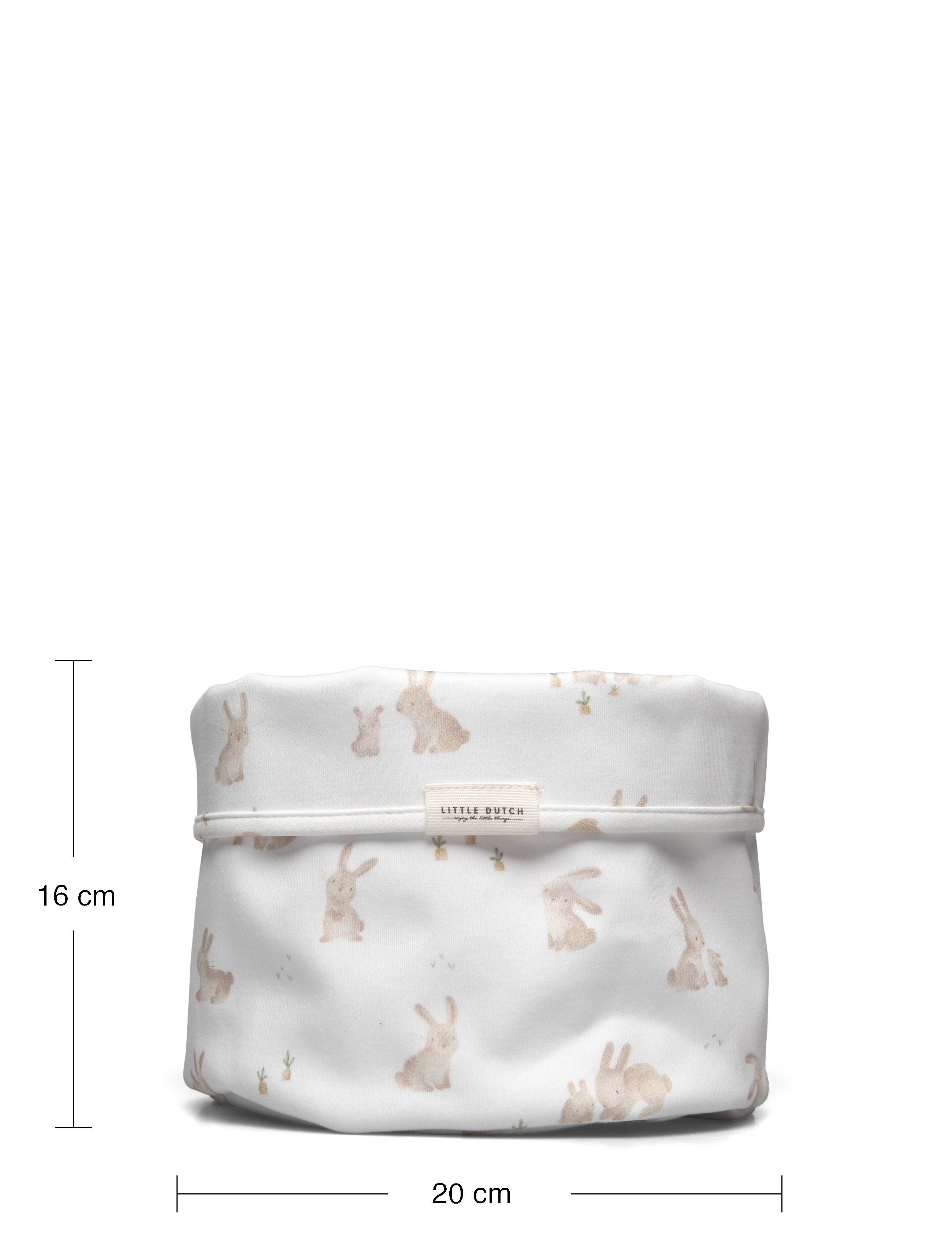 Little Dutch - Little Dutch - Opbevaringskurv, Rund, Baby Bunny - opbevaringskurve - beige - 4