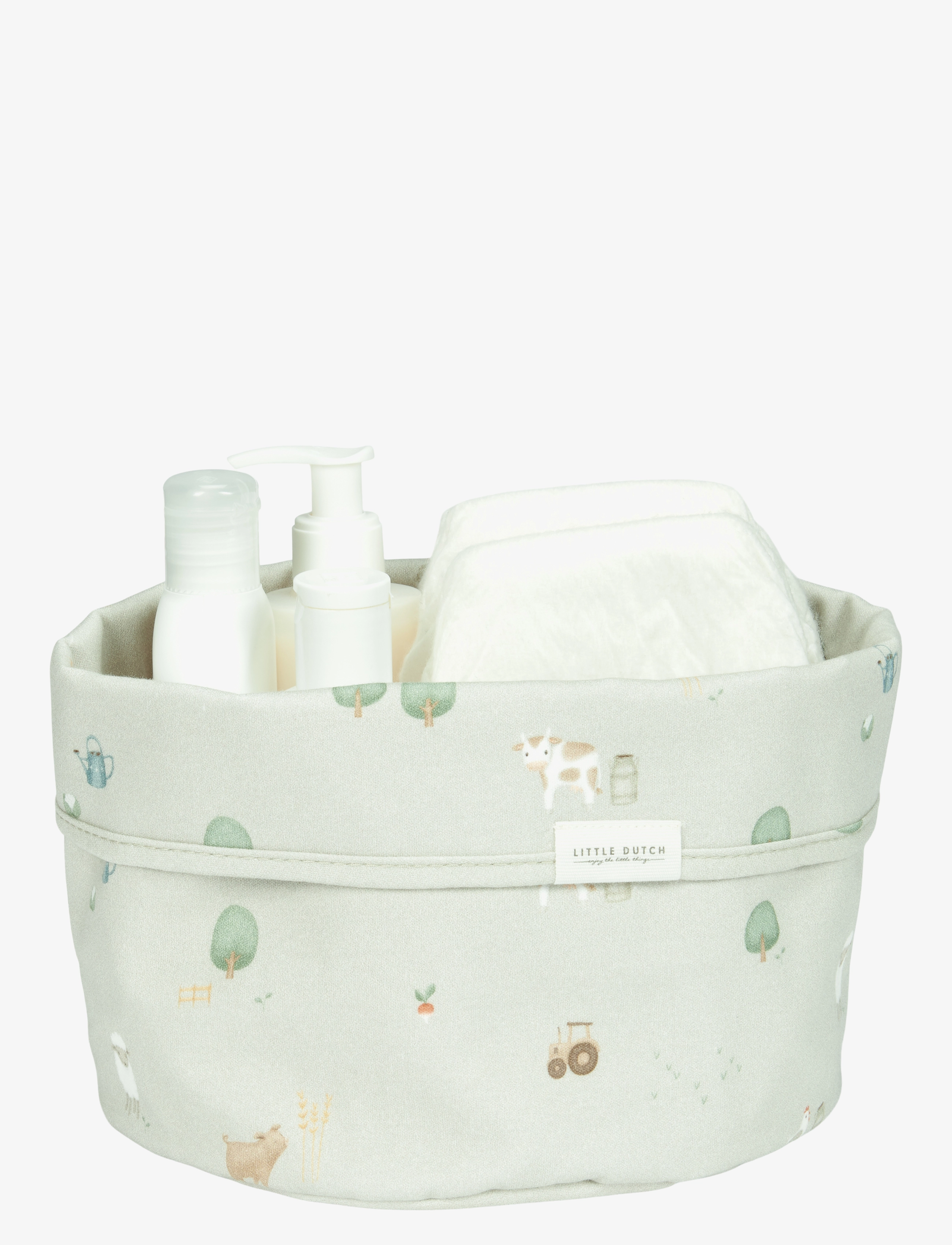 Little Dutch - Little Dutch - Opbevaringskurv, Rund, Little Farm - opbevaringskurve - beige - 2