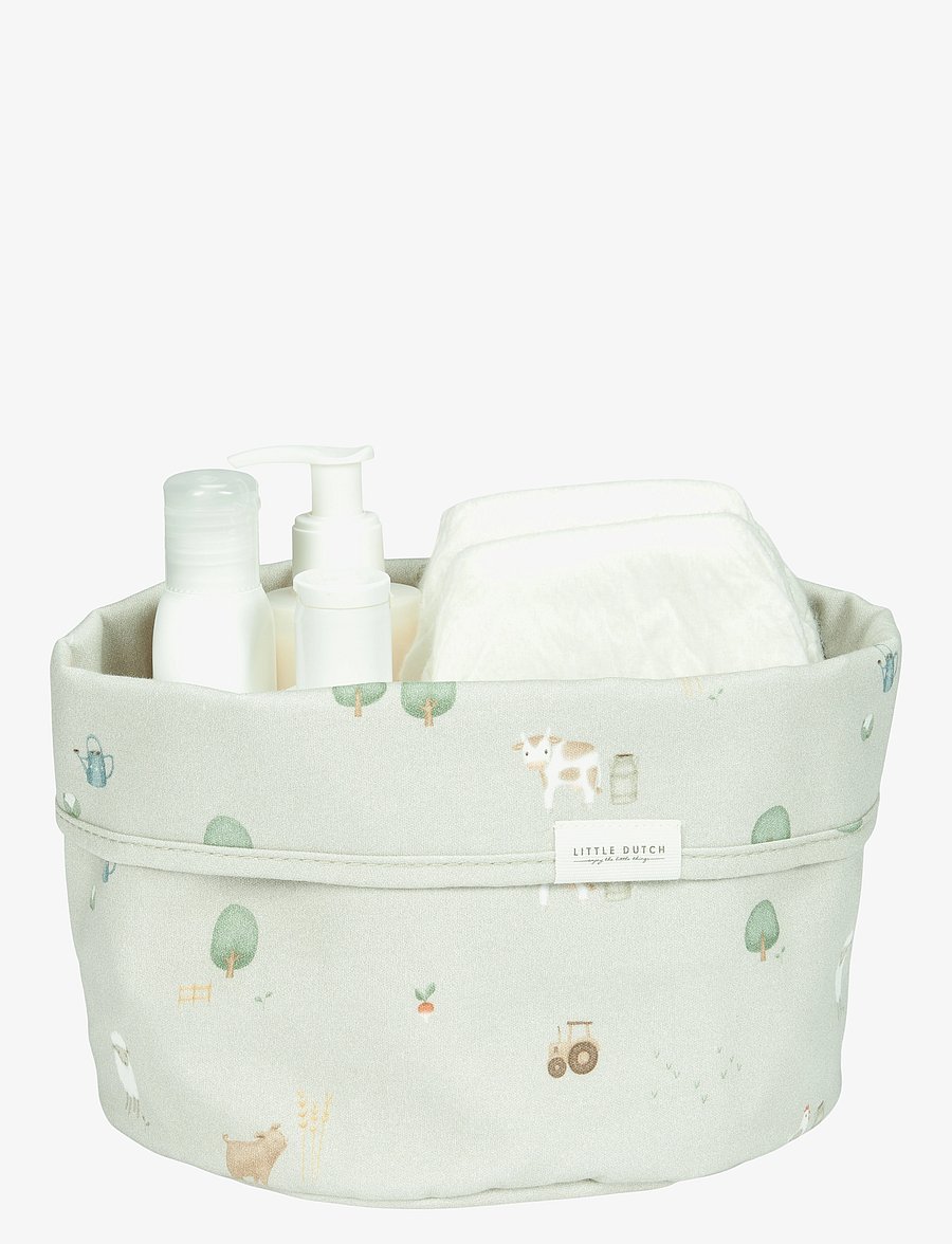 Little Dutch - Little Dutch - Opbevaringskurv, Rund, Little Farm - opbevaringskurve - beige - 2