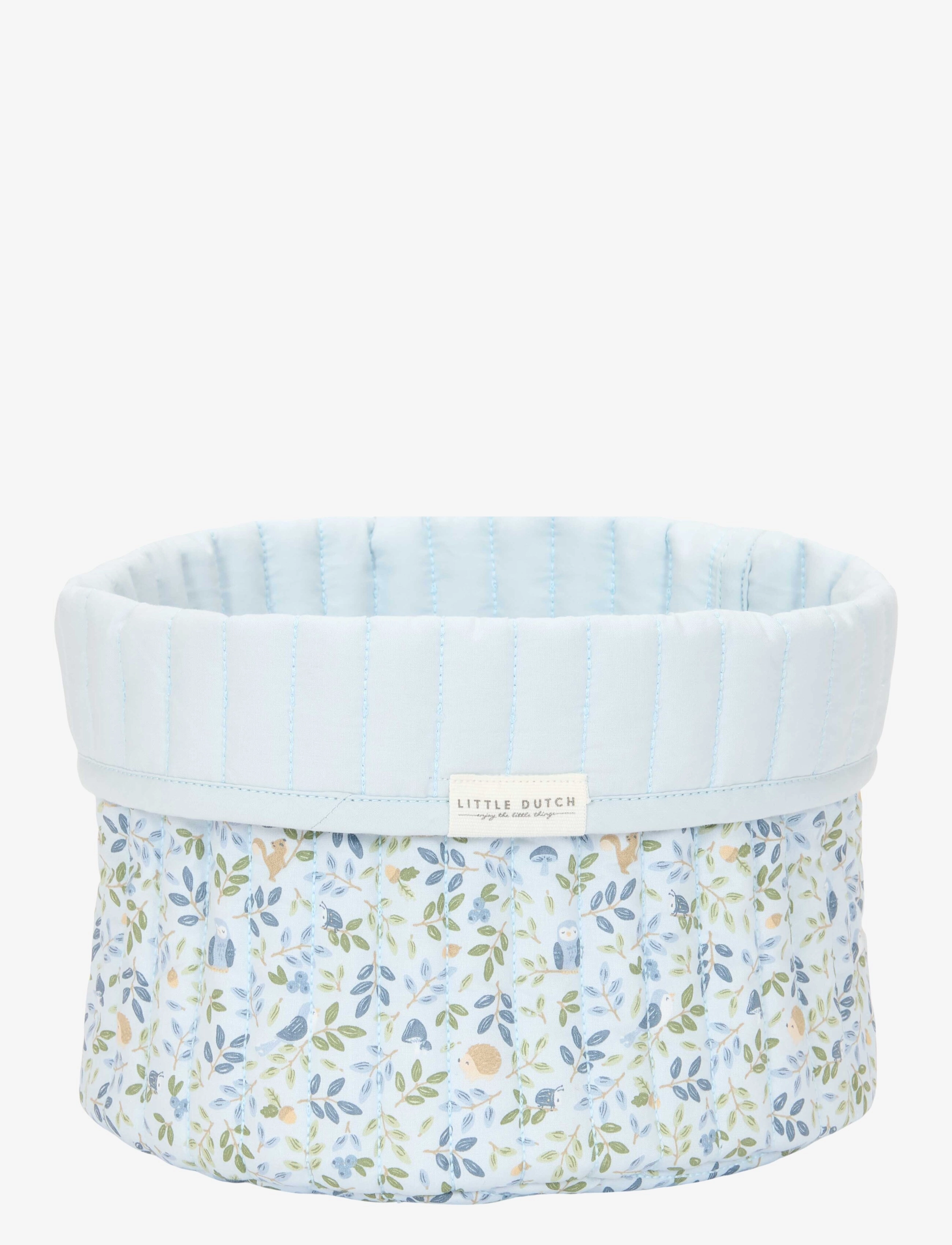 Little Dutch - Quiltet Opbevaringskurv  Lille Forest - BLUE