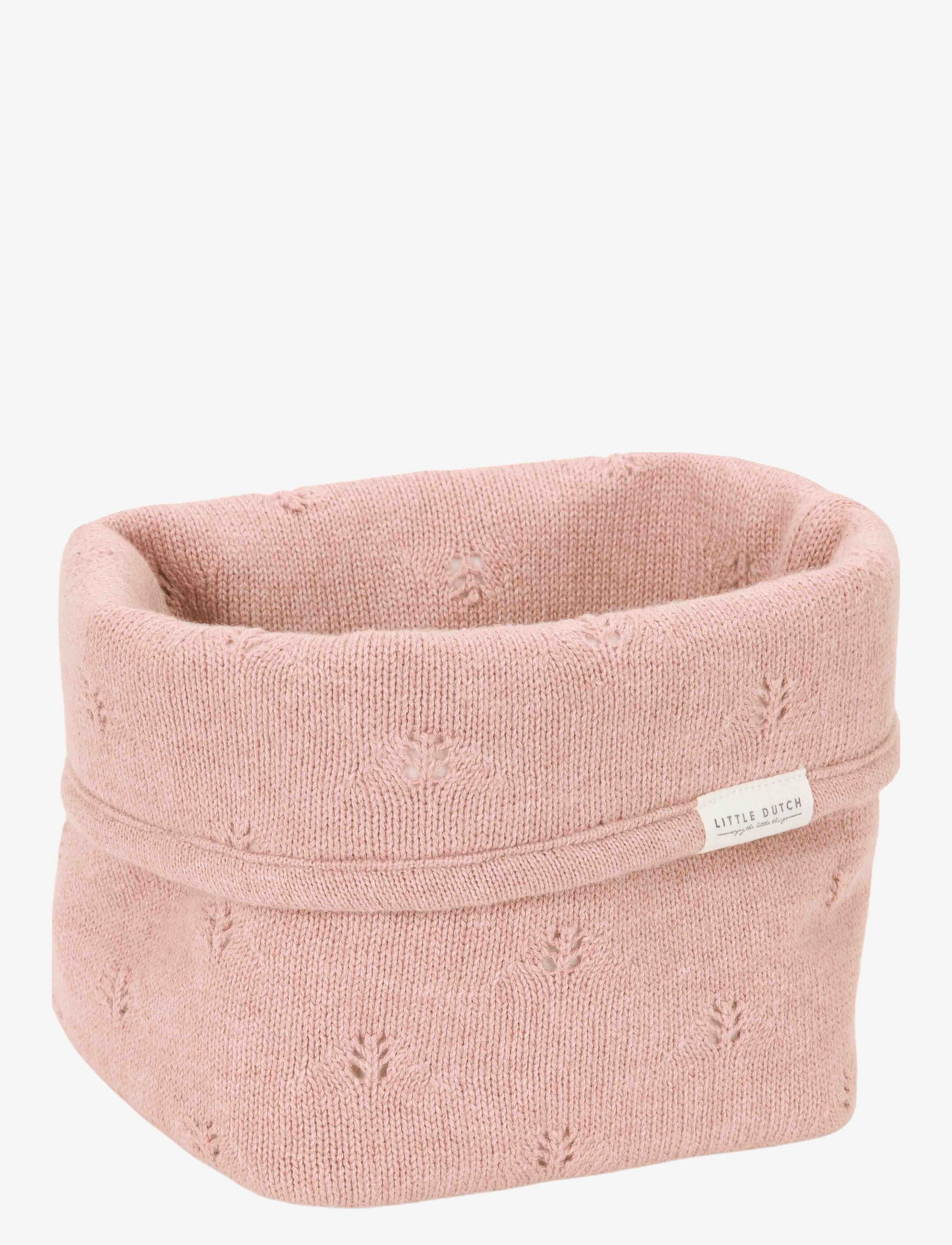 Little Dutch Little Dutch - Strikket Opbevaringskurv Lille Pure Blossom, One Size, Pink, Opbevaring > Opbevaringskurve, Børn