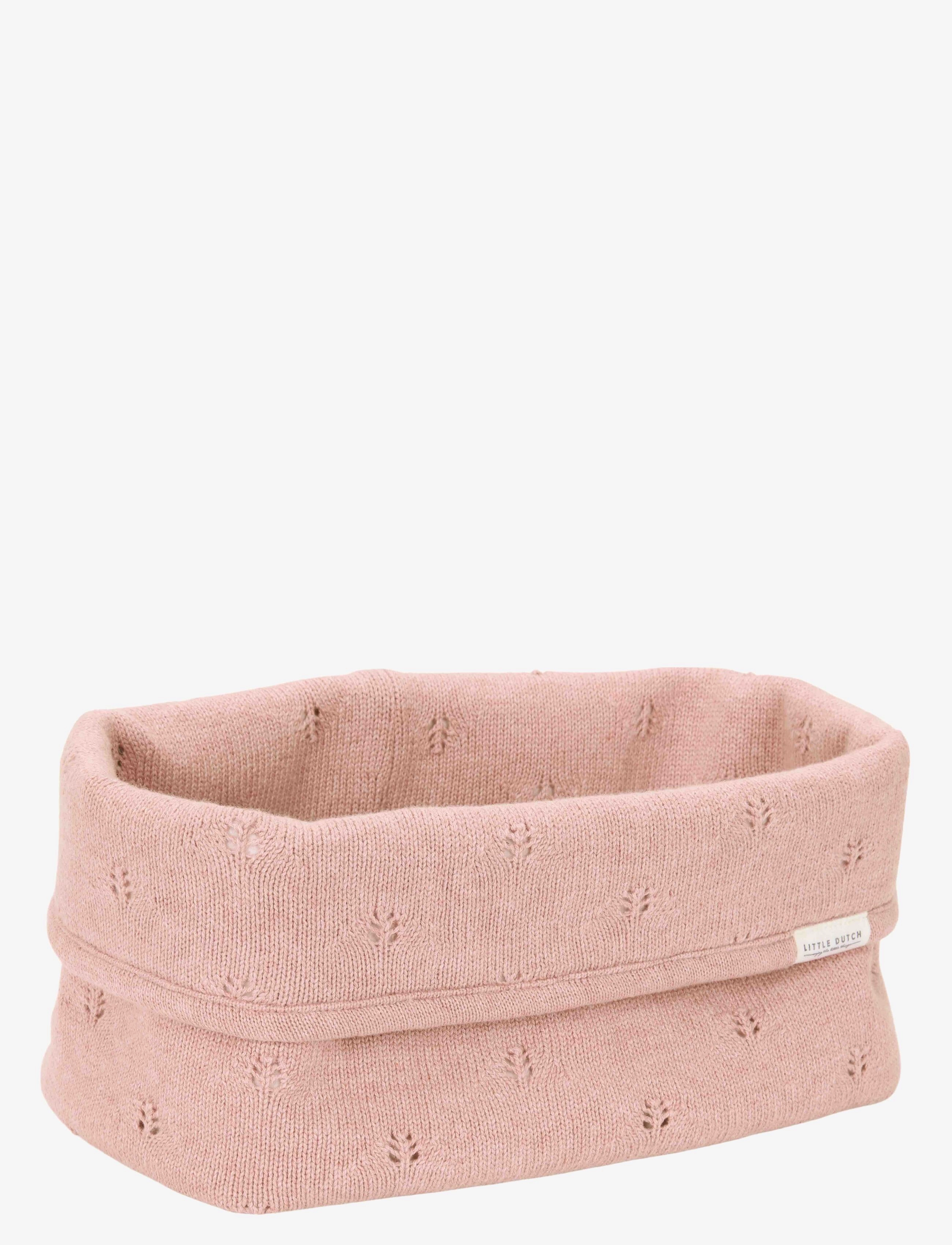 Little Dutch Little Dutch -  Strikket Opbevaringskurv  stor Pure Blossom - App deal - PINK / pink/rose