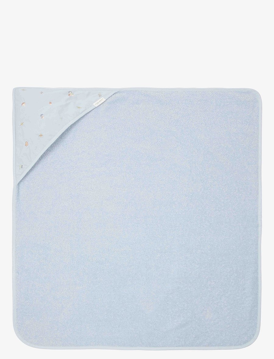 Little Dutch - Little Dutch - Hooded towel embroidered Blue - 75x75 cm - handdukar - blue - 2