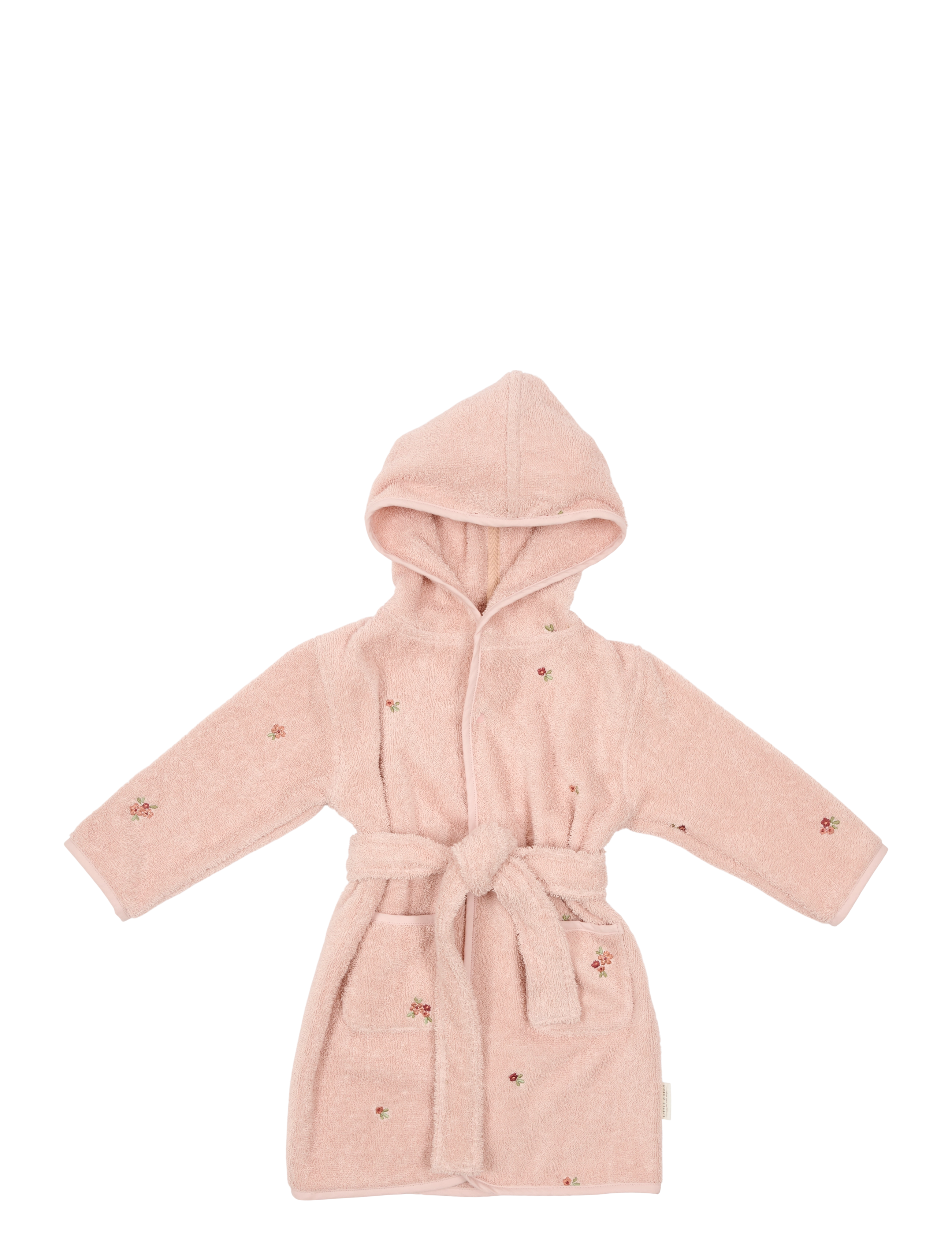 Little Dutch Bathrobe embroidered - Barn 2-8 år - PINK / pink/rose