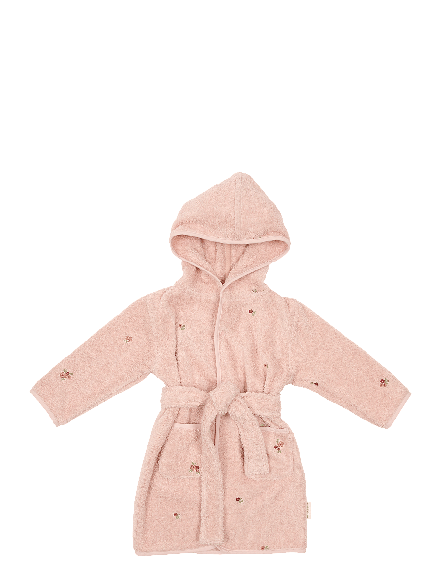 Little Dutch - Bathrobe embroidered - badekåper - pink - 1