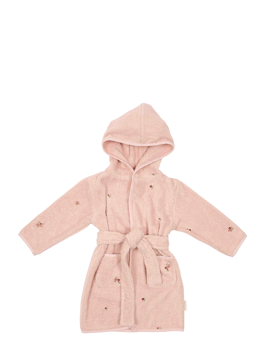Little Dutch - Bathrobe embroidered - badekåper - pink - 2