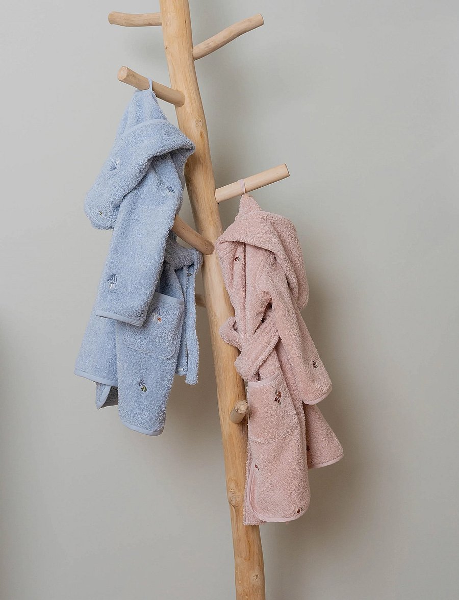 Little Dutch - Bathrobe embroidered - badekåper - pink - 5