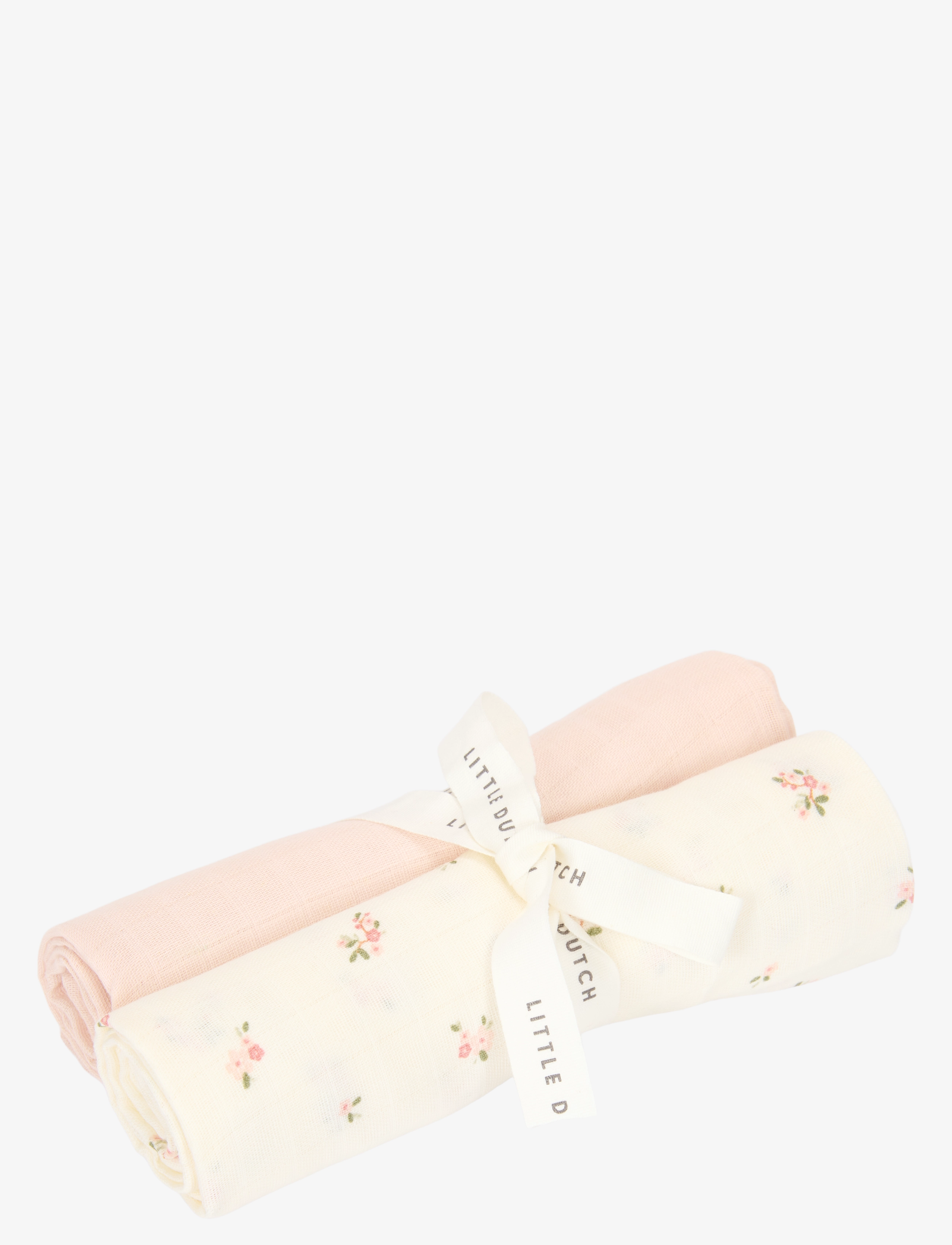Little Dutch Little Dutch - Svøb Muslin 70 X 70 cm Fairy Blossom, One Size, White, Muslinger > Muslingetæpper, Børn