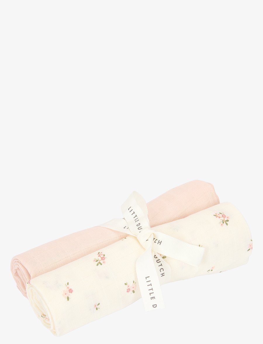 Little Dutch - Little Dutch - Swaddles muslin 70 x 70 cm Fairy Blossom & Blossom - swaddles - white - 0