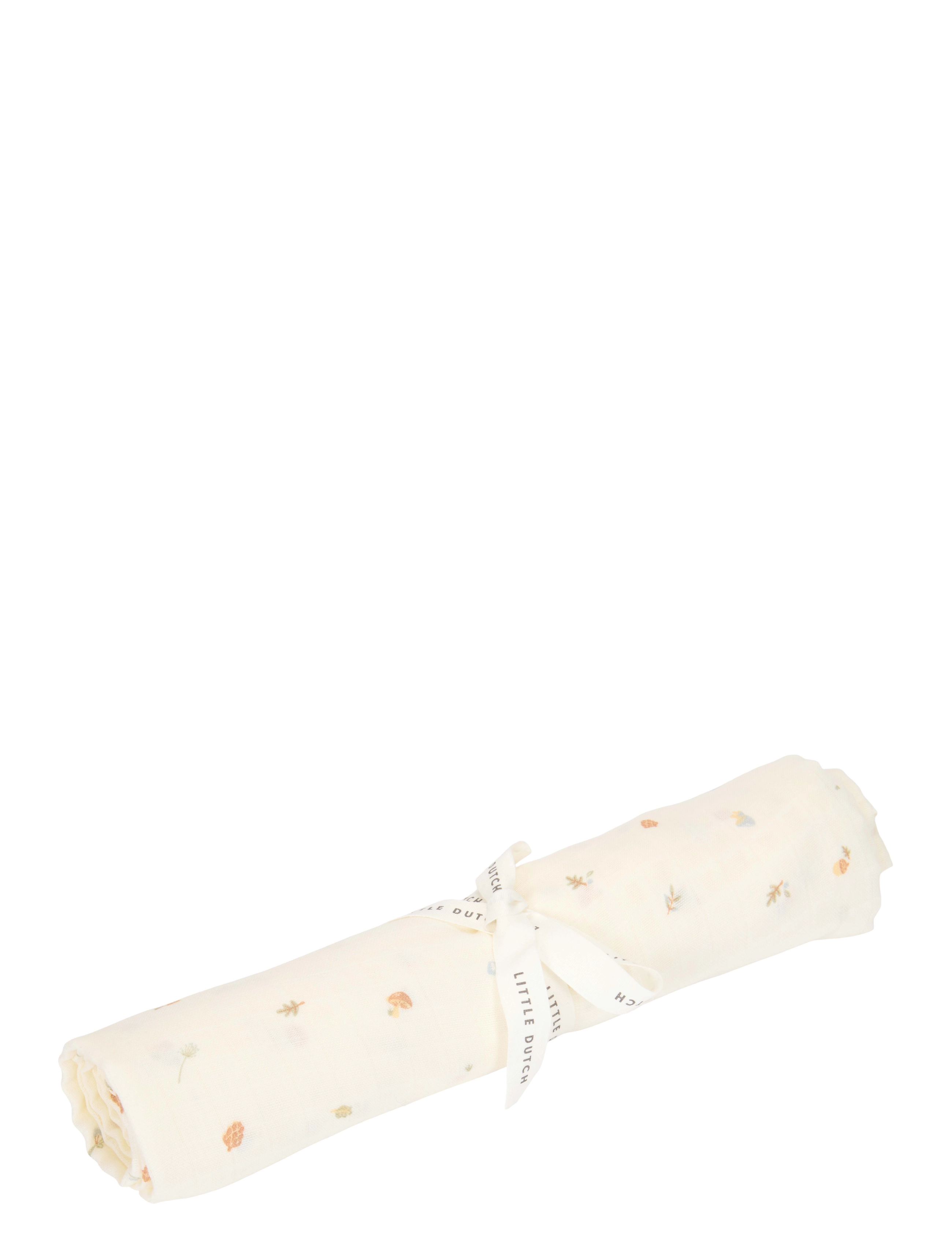 Little Dutch Little Dutch - Svøb Muslin 120 X 120 cm Forest Treasures, One Size, White, Muslinger > Muslingetæpper, Børn