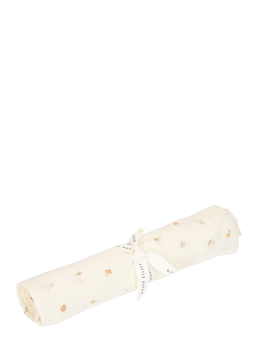 Little Dutch - Little Dutch - Swaddle muslin 120 x 120 cm Forest Treasures - swaddles - white - 0