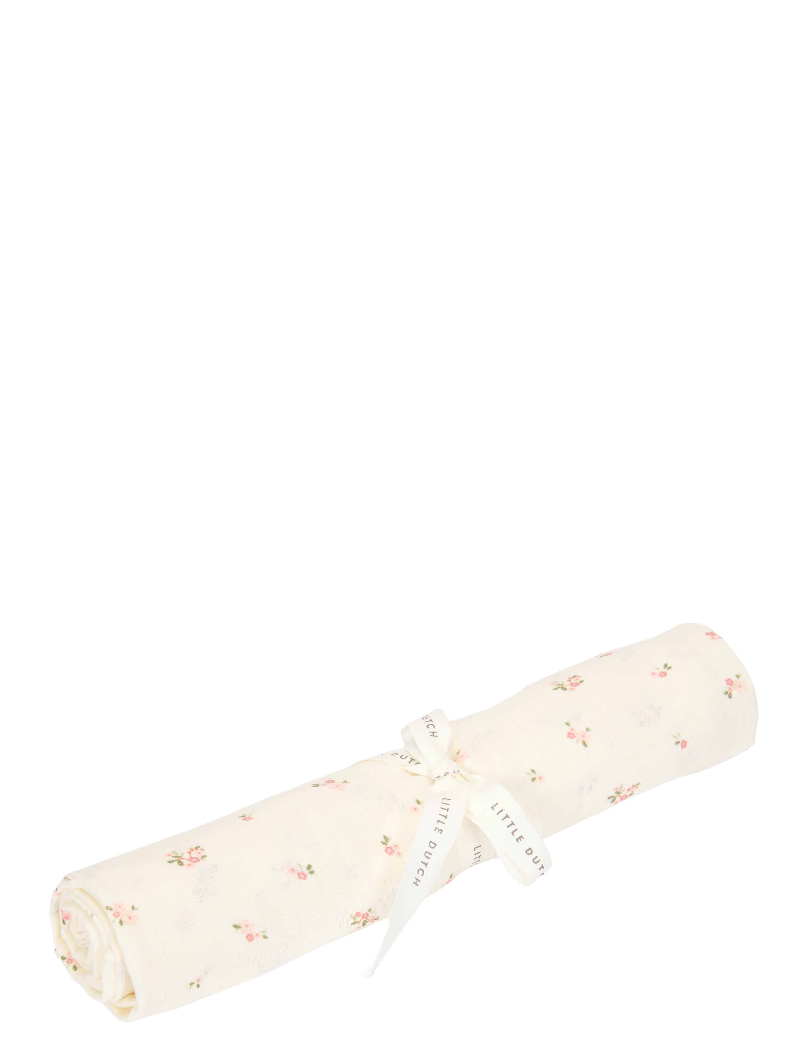 Little Dutch Little Dutch - Svøb Muslin 120 X 120 cm Fairy Blossom, One Size, White, Muslinger > Muslingetæpper, Børn